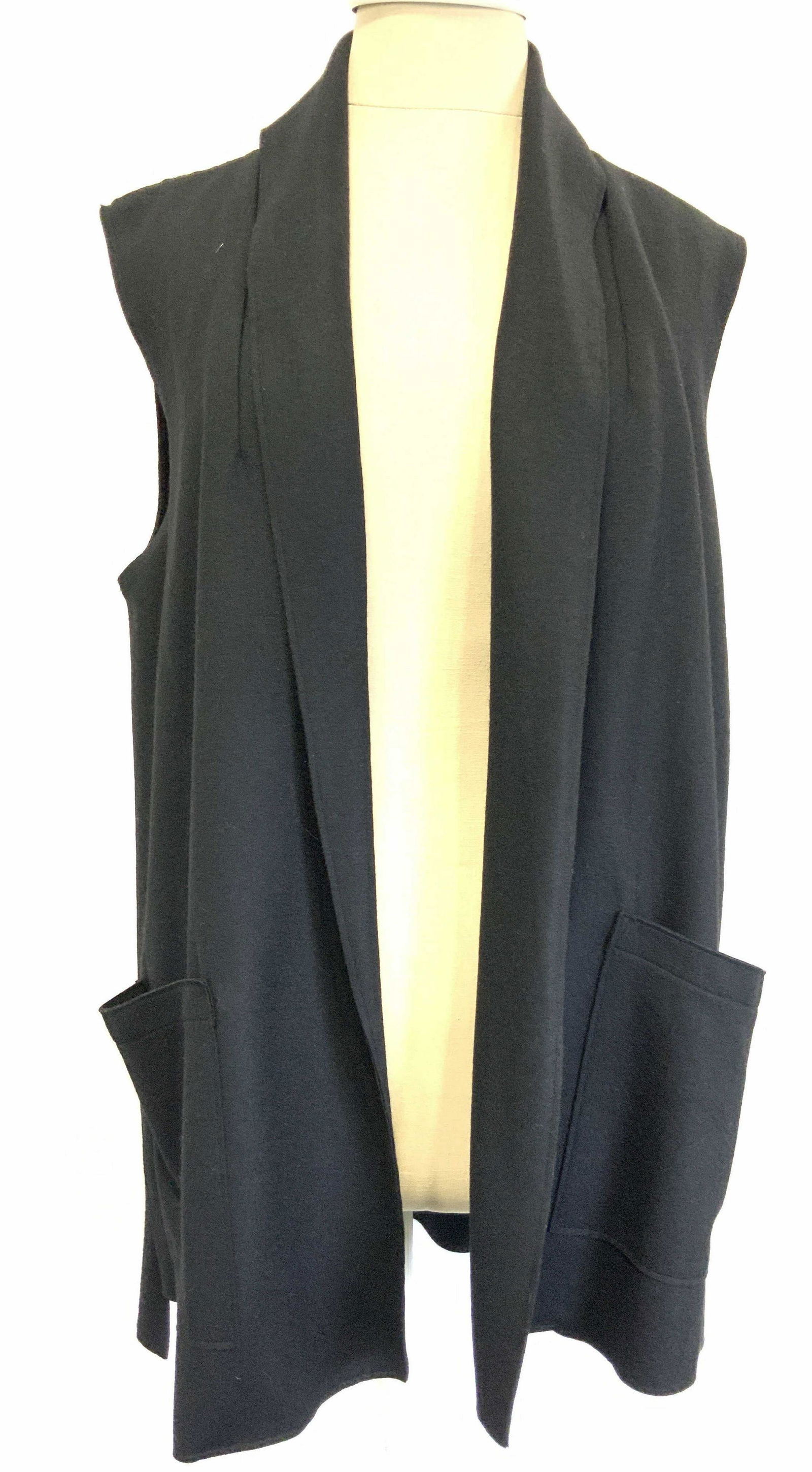 EILEEN FISHER 100% Wool Overlay Vest (1 of 5)