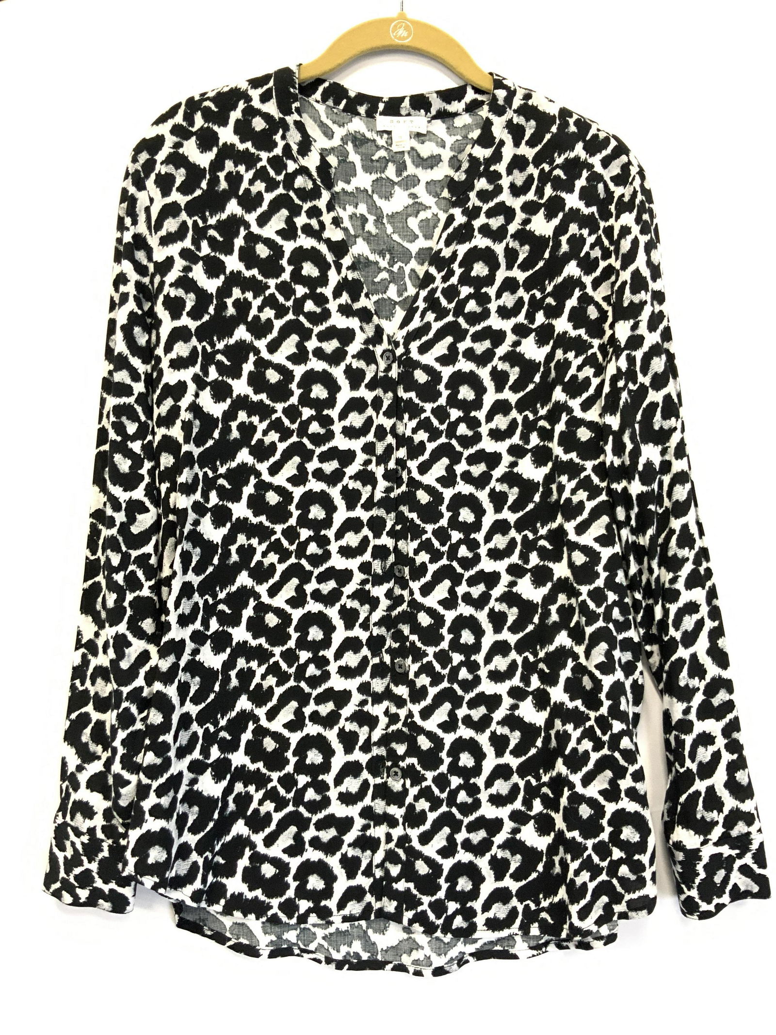 SOFT JOIE Animal Print Button Down Blouse (1 of 6)