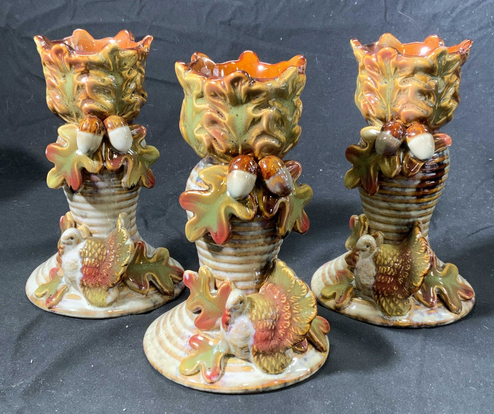 Lot 3 Fall/Autumn Holiday Candle Holders (1 of 7)