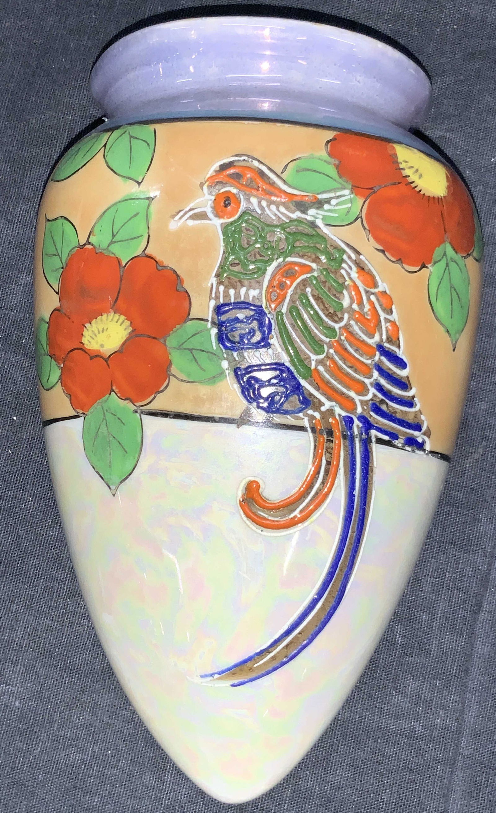 Vintage Hand Painted Porcelain Wall Ornament (1 of 7)