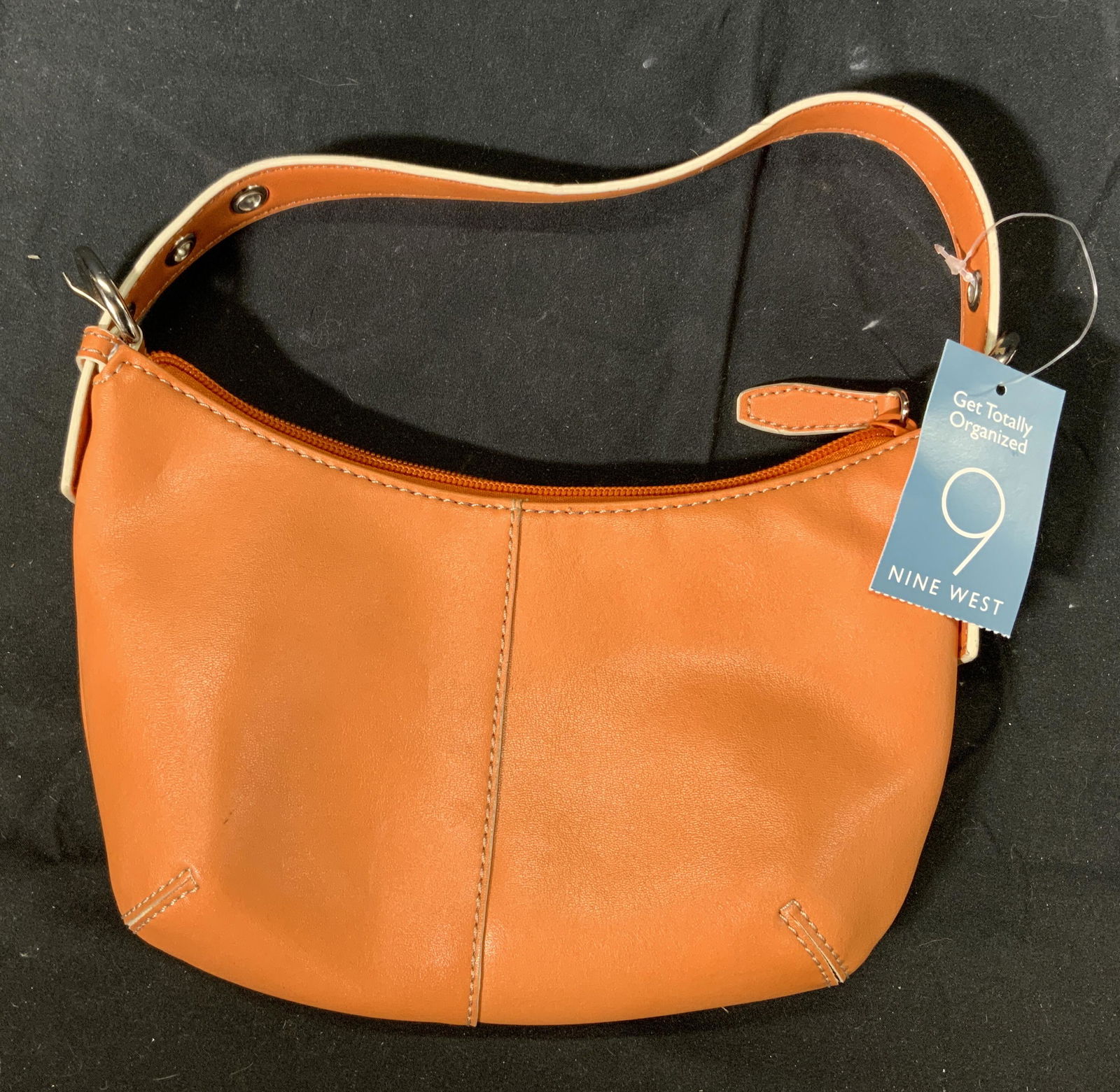 NINE WEST Small Orange Shoulder Bag NWT (1 of 7)