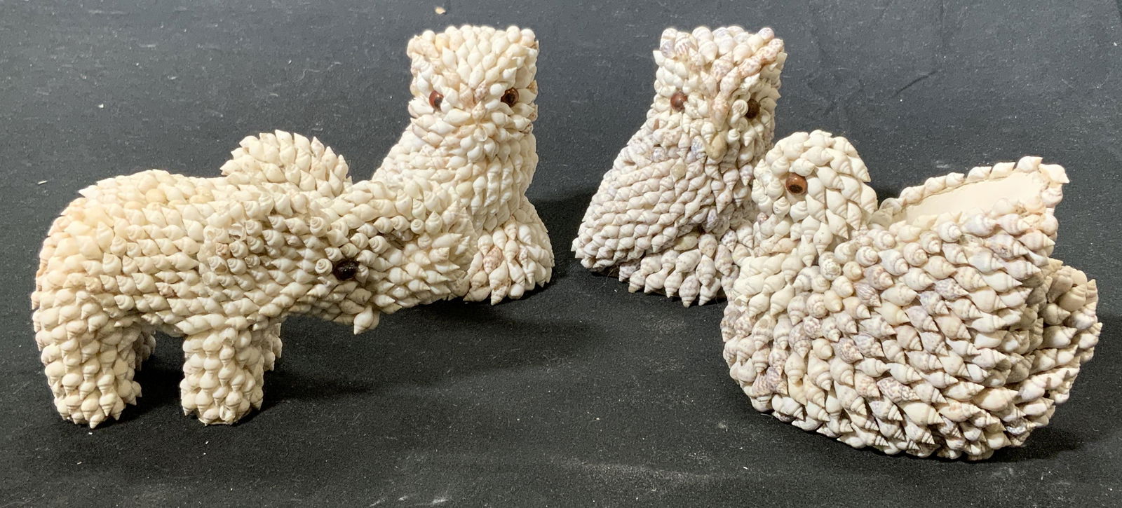 Lot 4 Vintage Seashell Animal Figurines (1 of 8)