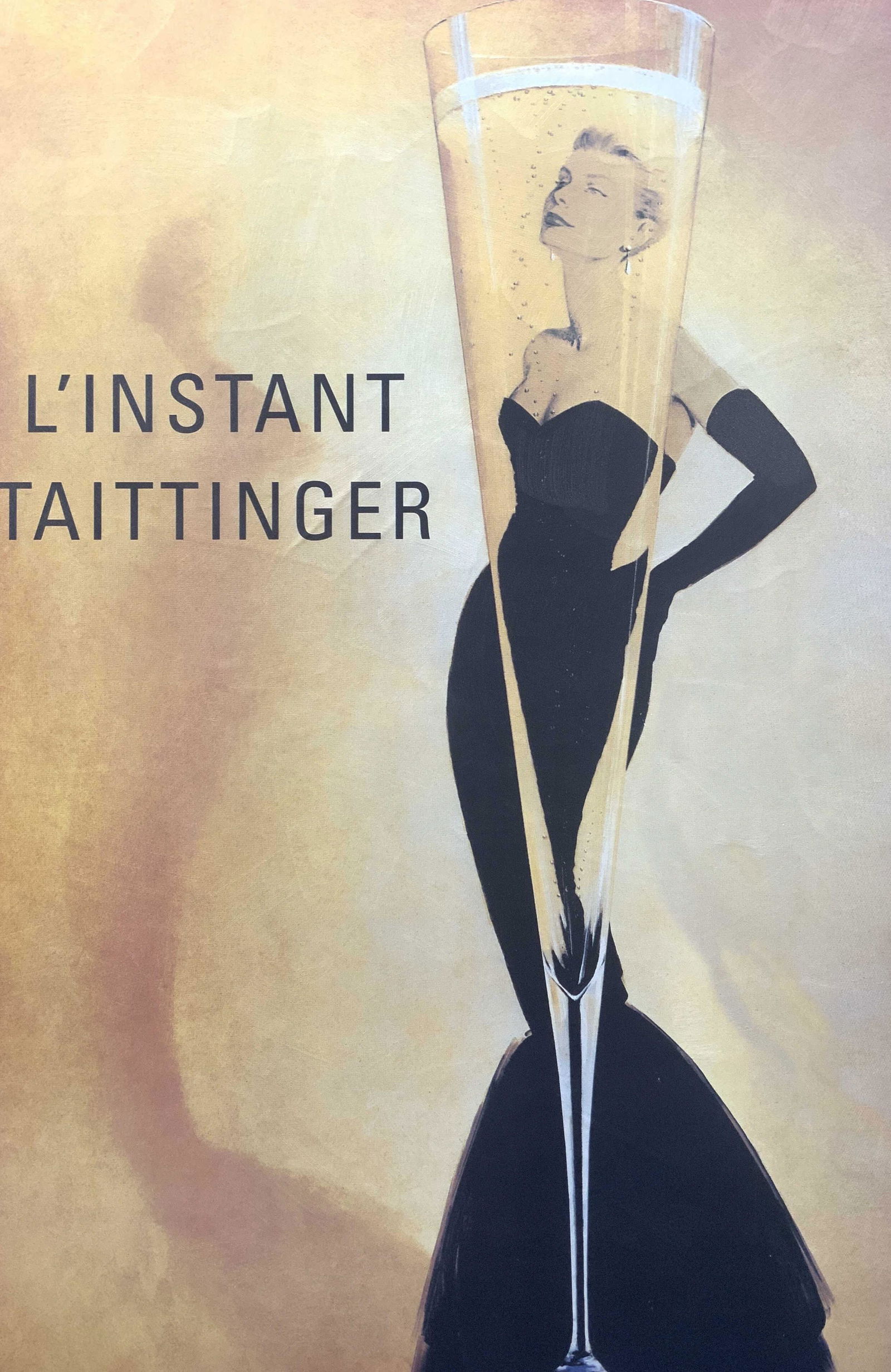 L Instant Taittinger Varnished Lithograph (1 of 6)
