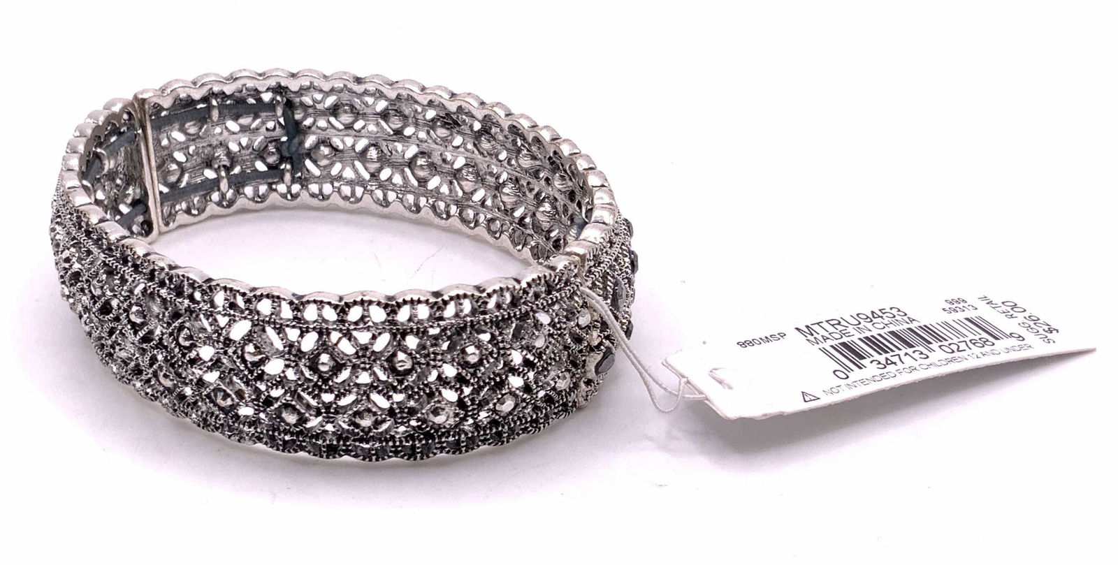 TRIFARI NWT Bejeweled Stretch Bracelet, Jewelry (1 of 8)