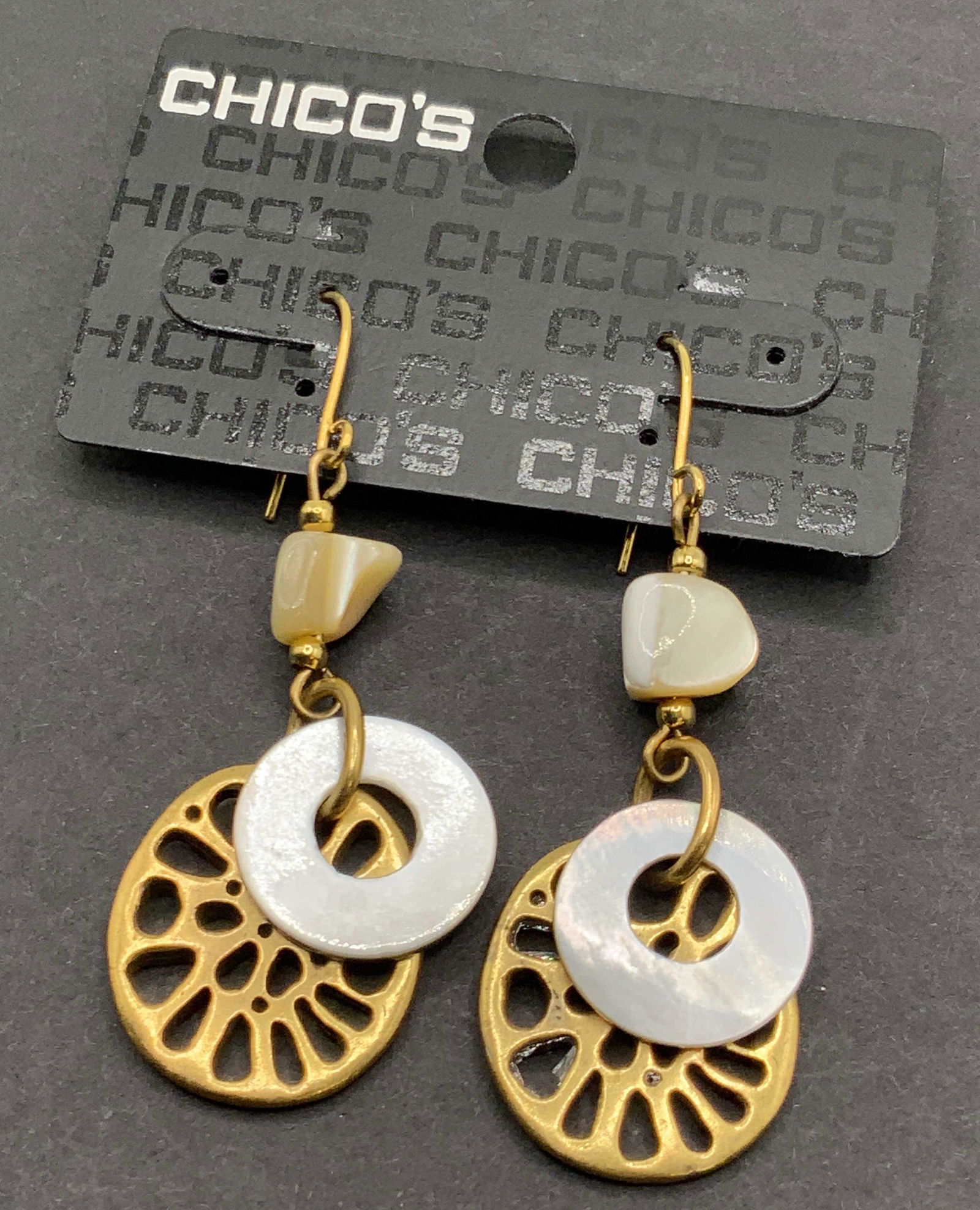 CHICOS NWT Hypoallergenic Dangle Drop Earrings (1 of 8)