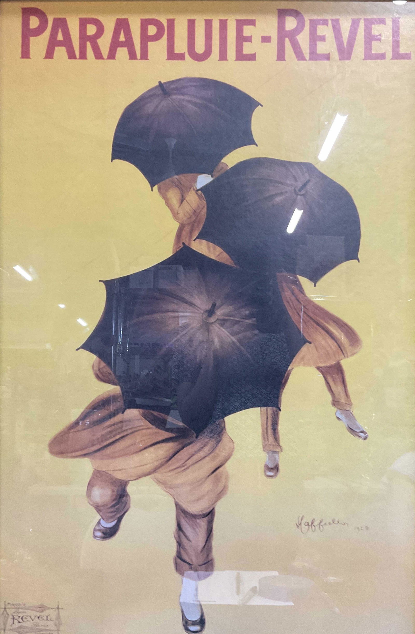 LEONETTO CAPPIELO Umbrella Revel Offset Lithograph (1 of 7)
