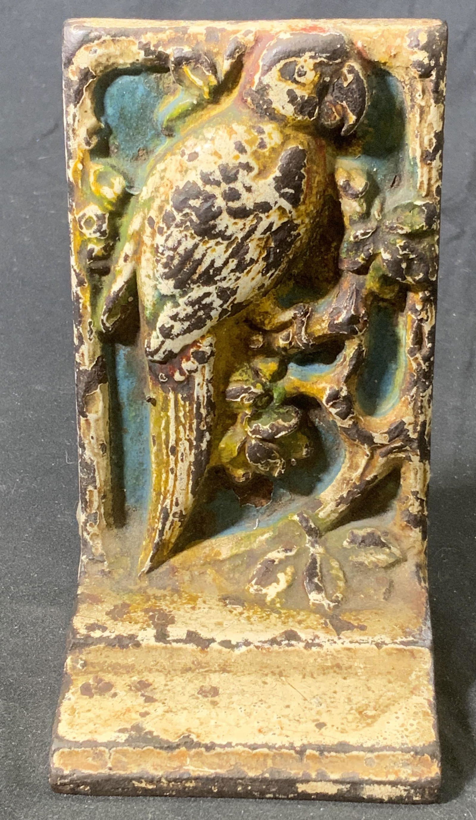 Vintage Iron Parrot Motif Doorstop (1 of 5)