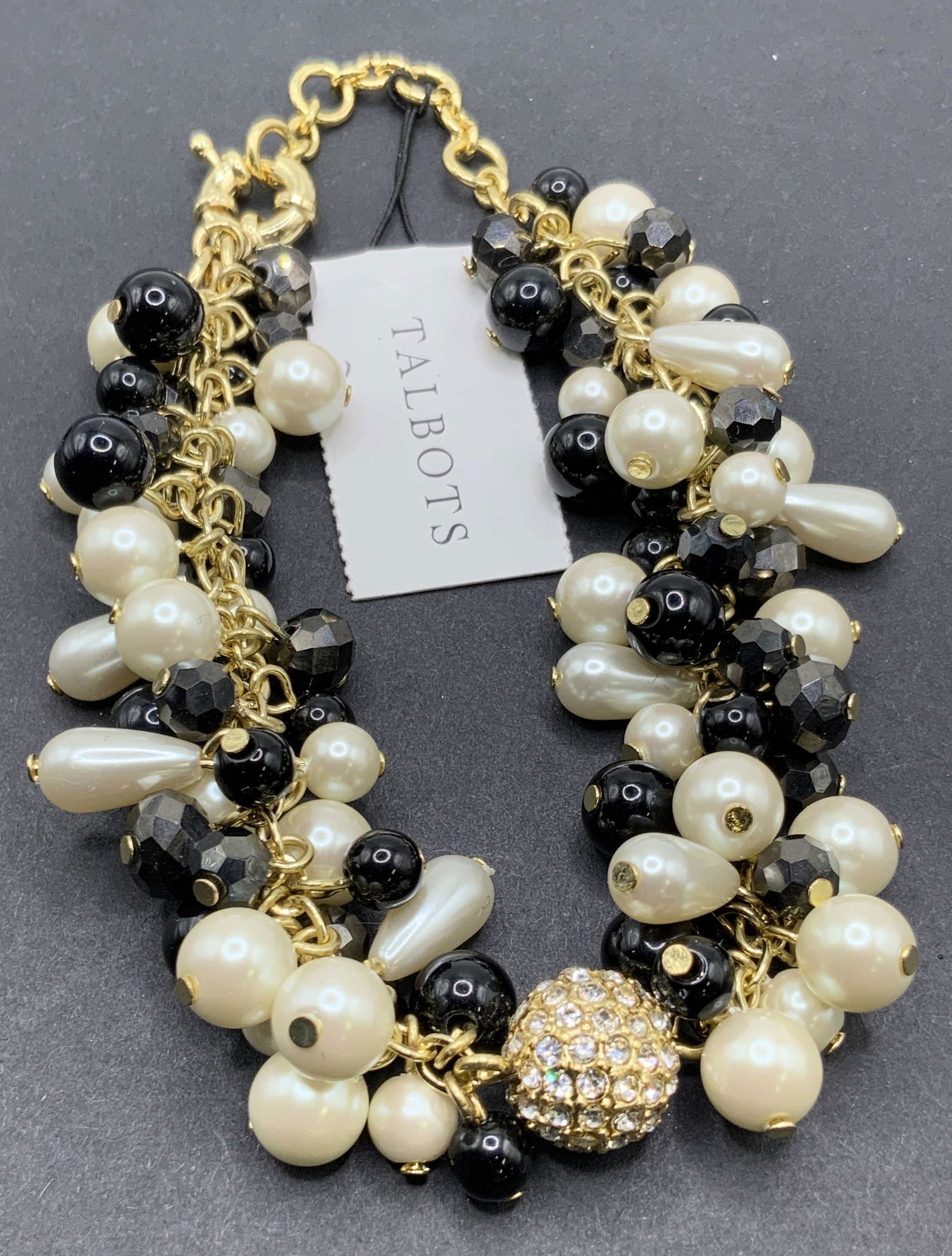 TALBOTS NWT Chunky Cluster Bead Bracelet, Jewelry (1 of 9)