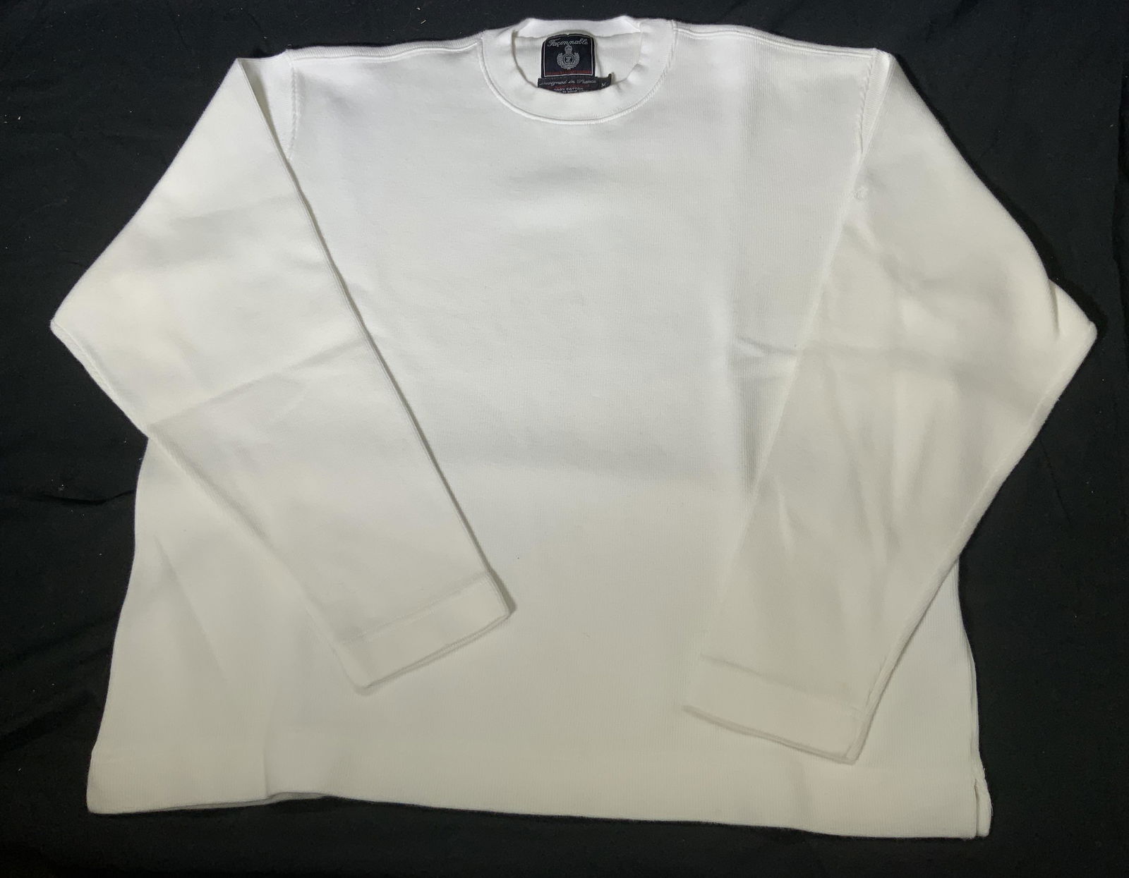 FACONNABLE White Crew Neck Thermal Sweater (1 of 5)