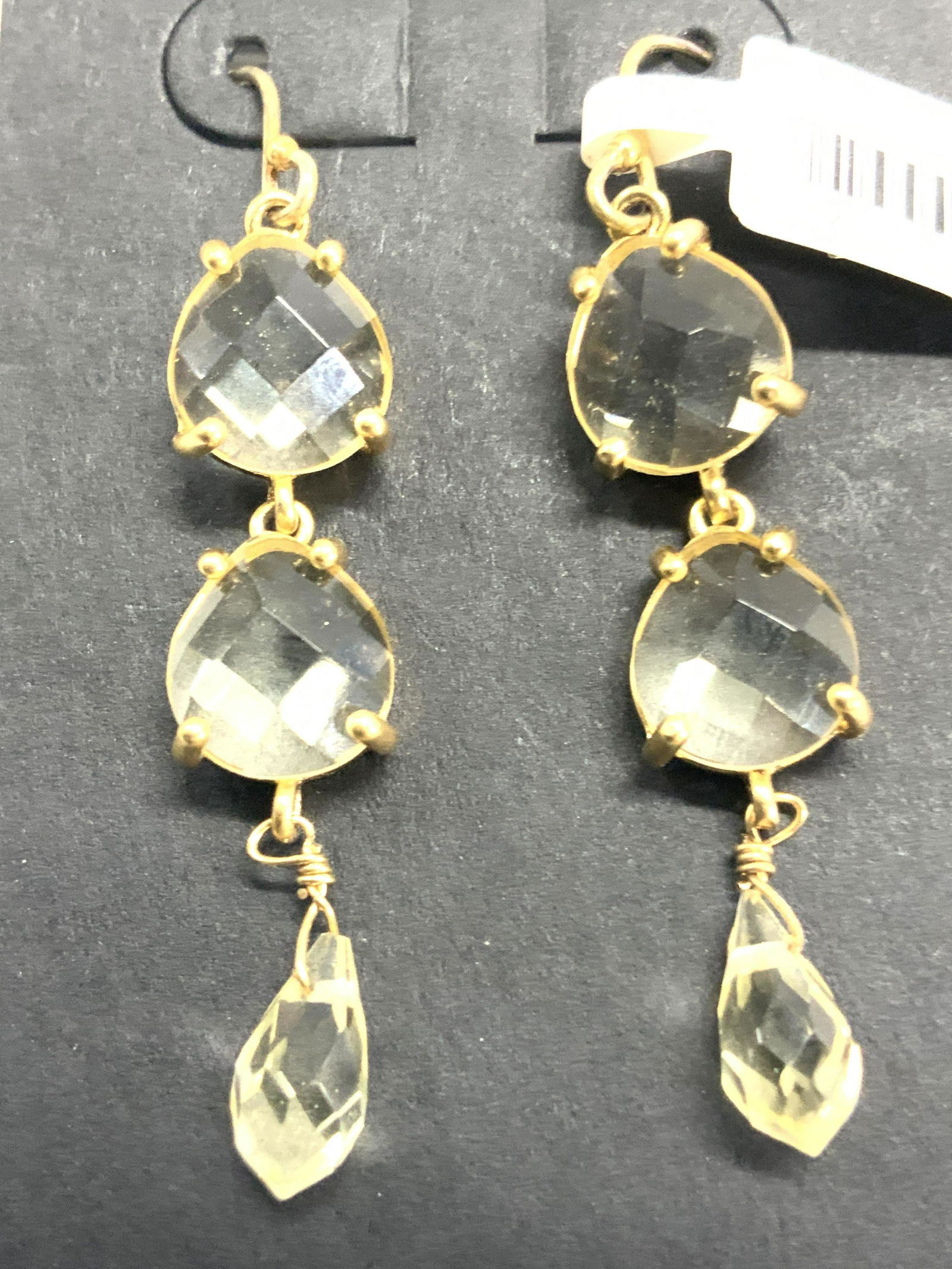 BANANA REPUBLIC Faceted Dangle Earrings, NWT (1 of 4)