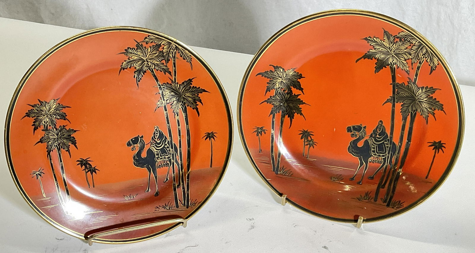 Pair Nippon Hand Painted Plates (1 of 6)