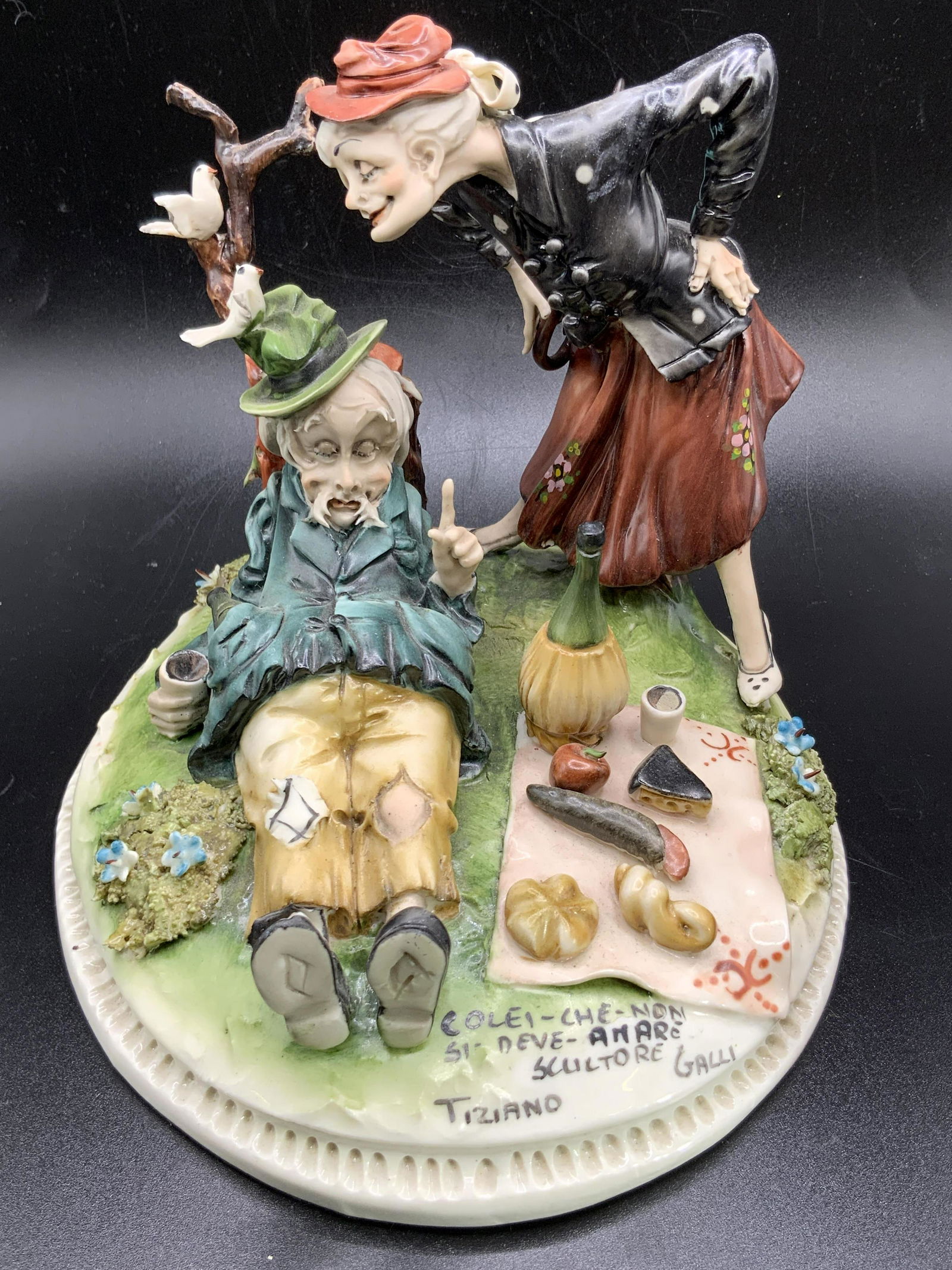 TIZANO GALLI Italian Handmade Porcelain Figural (1 of 16)