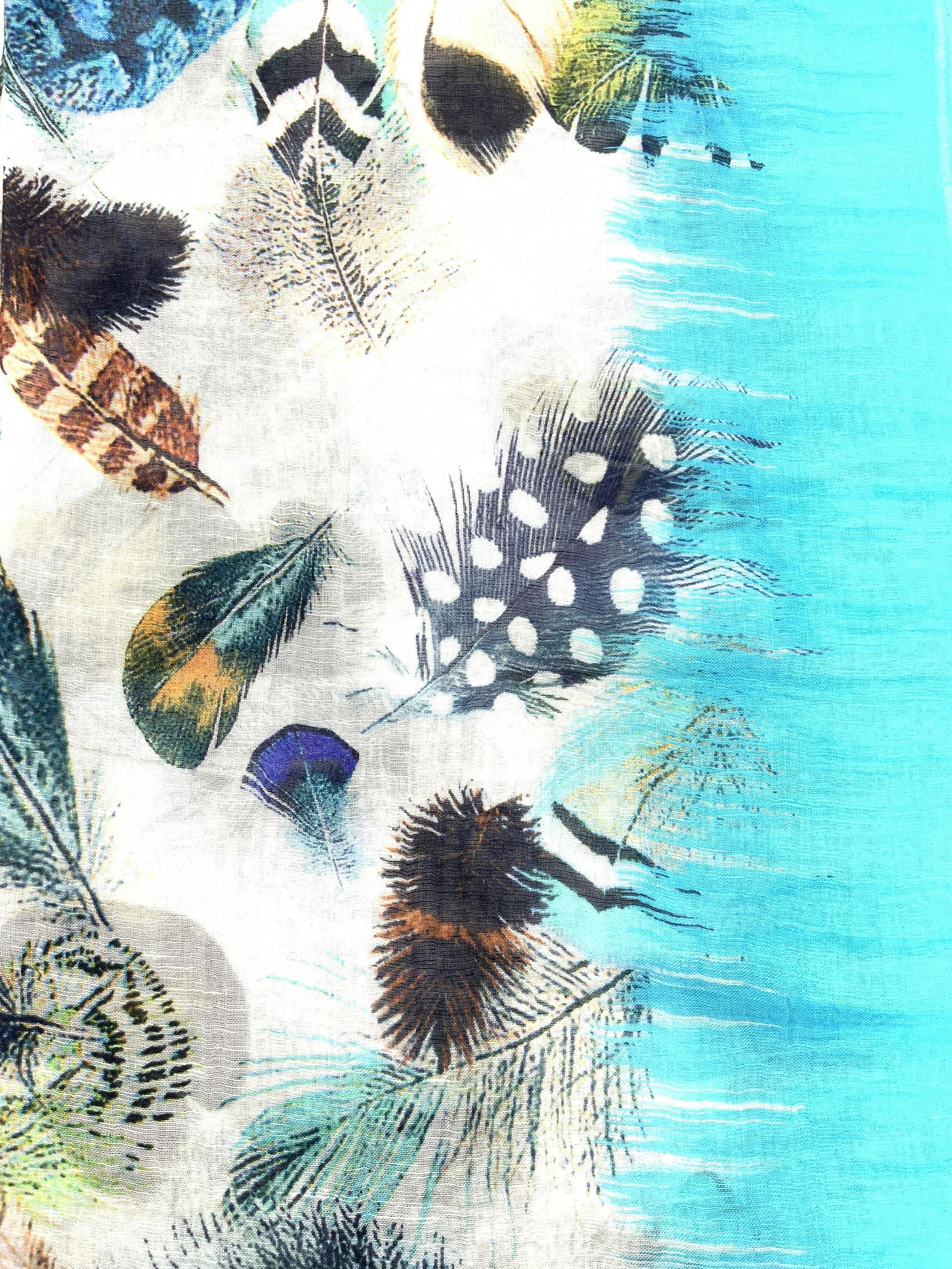 FRANCO FERRARI Hand Rolled Linen Scarf, Italy (1 of 8)