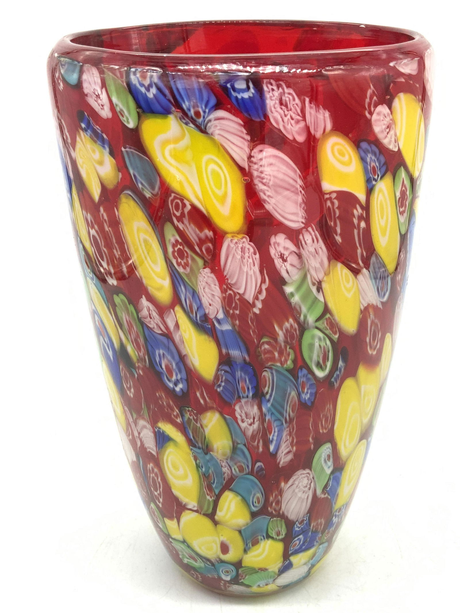 Mille Fiori Murano Style Art Glass Vessel (1 of 9)