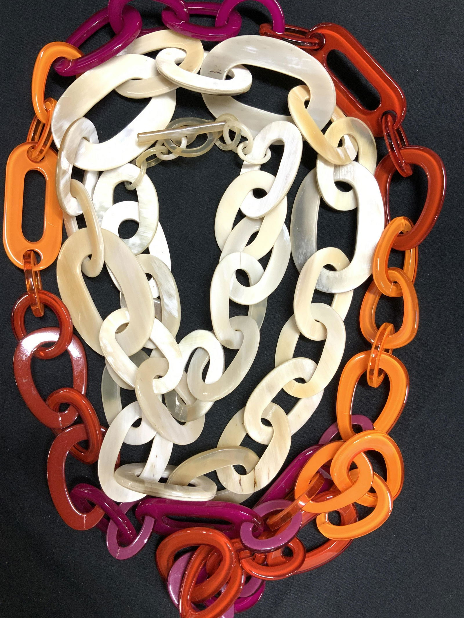 Mother of Pearl, Glass, Fashion Necklaces, 3 (1 of 8)