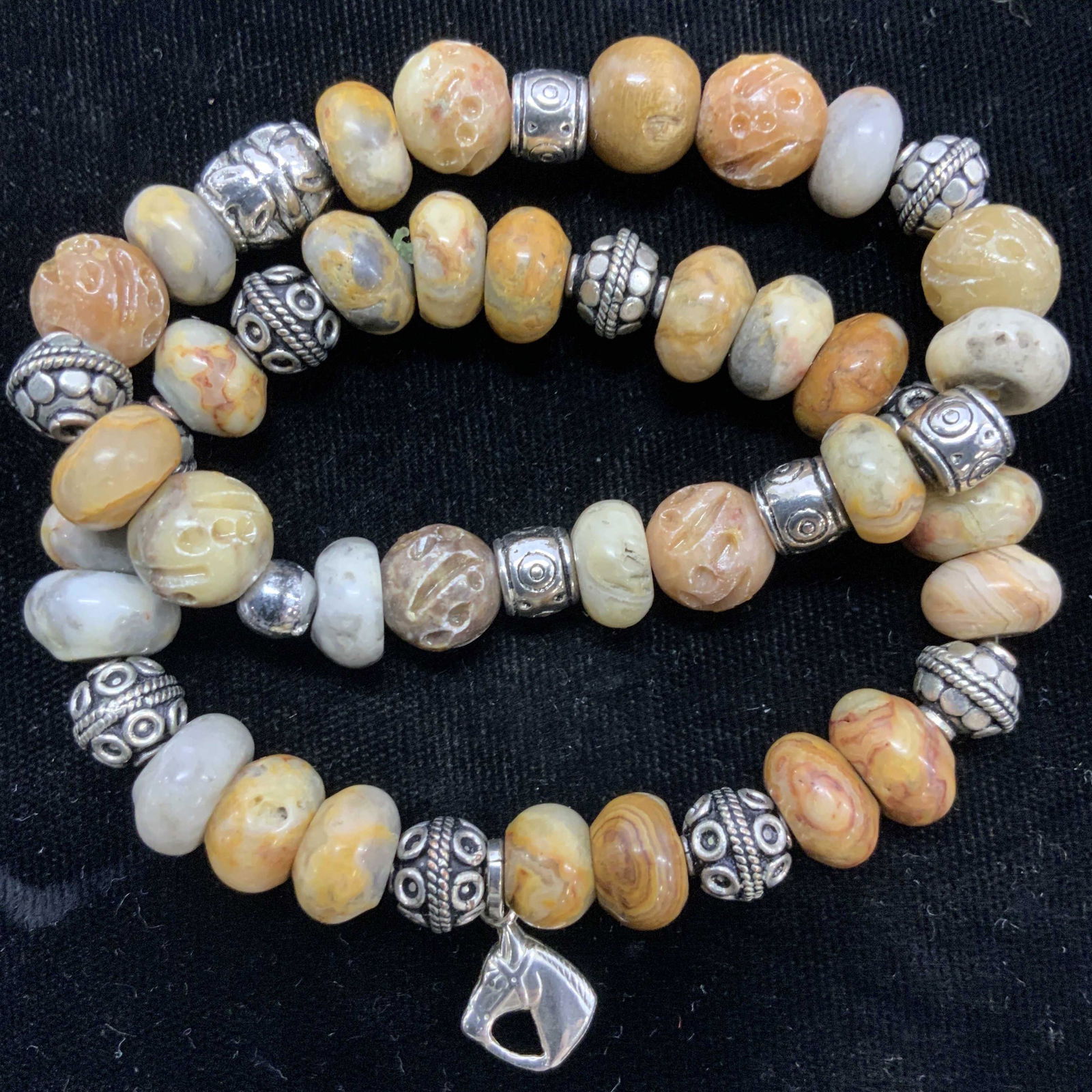 Balinese Style Natural Stone Stretch Bracelets 2 (1 of 4)