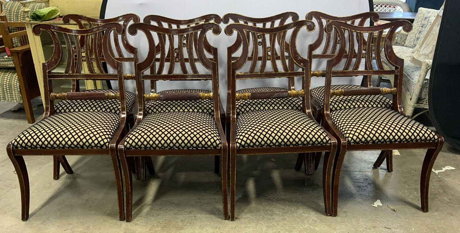 Set 8 COUNCILL NEW ORLEANS Dining Chairs (1 of 13)