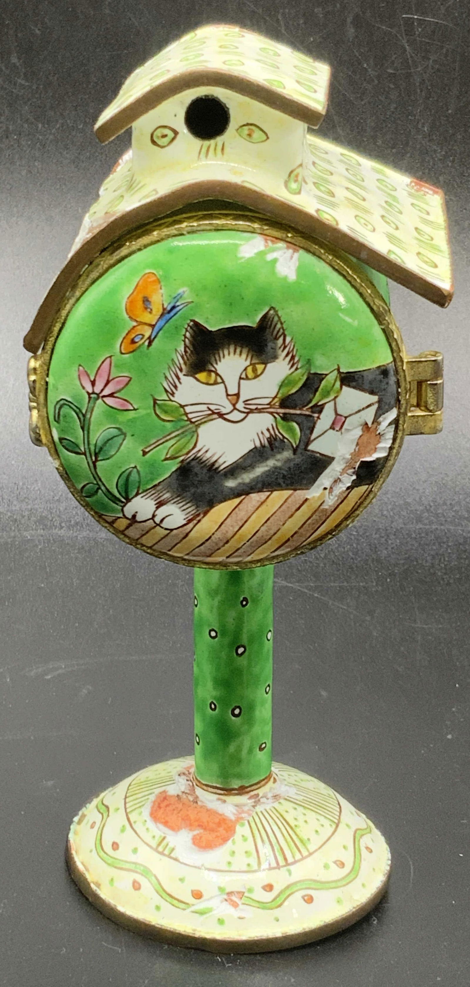 C. 2000 SIGNED Enamel Mailbox Form Trinket Box (1 of 12)