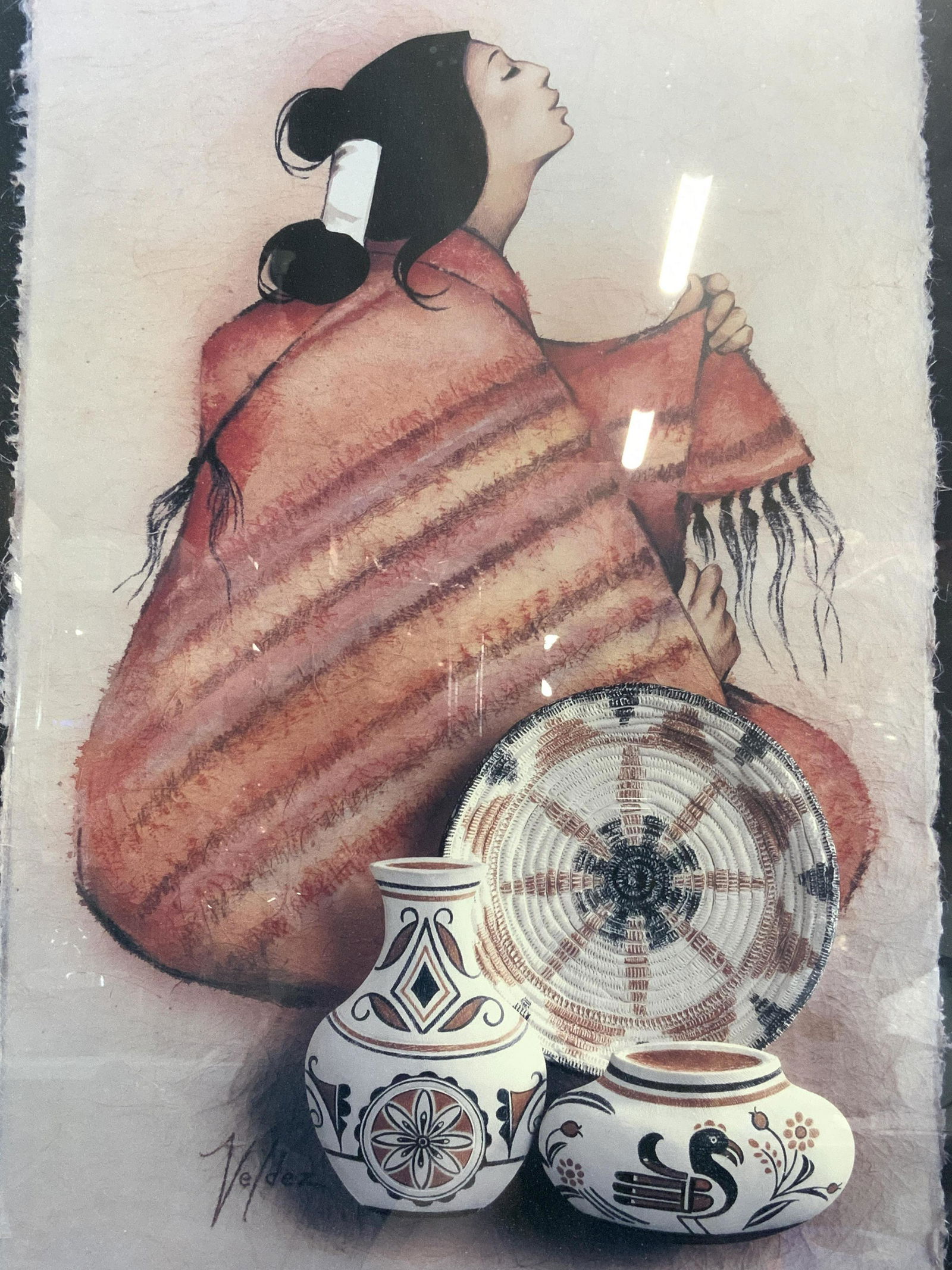 VELDEZ South Western American Offset Lithograph XL (1 of 12)