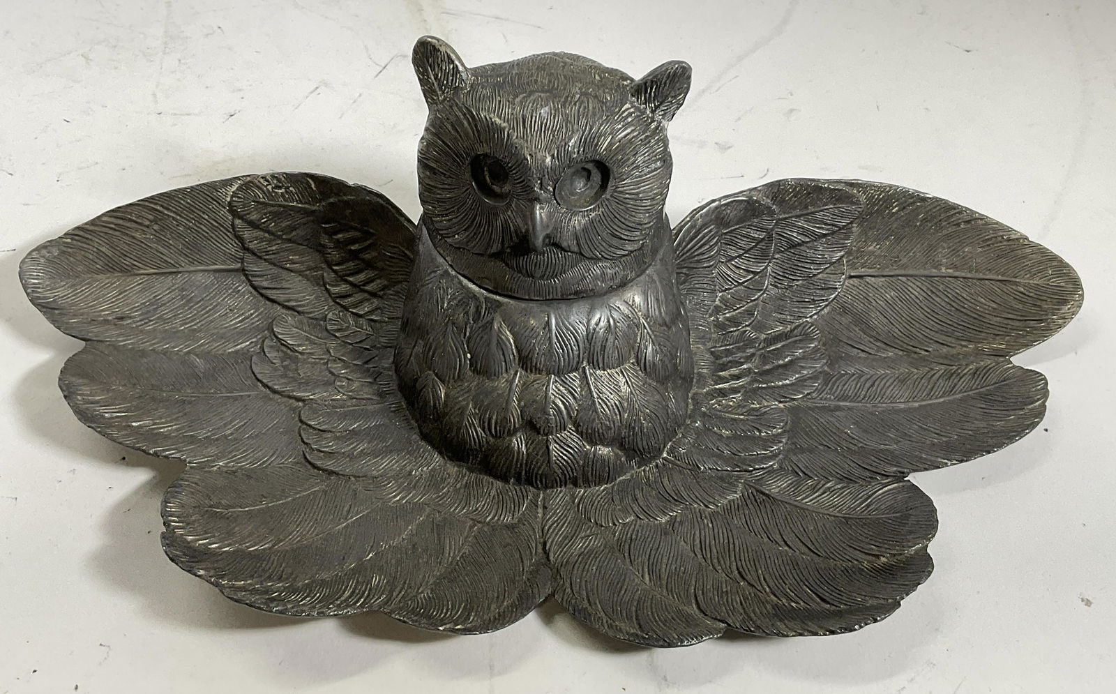 Vintage Metal Owl Vessel (1 of 7)