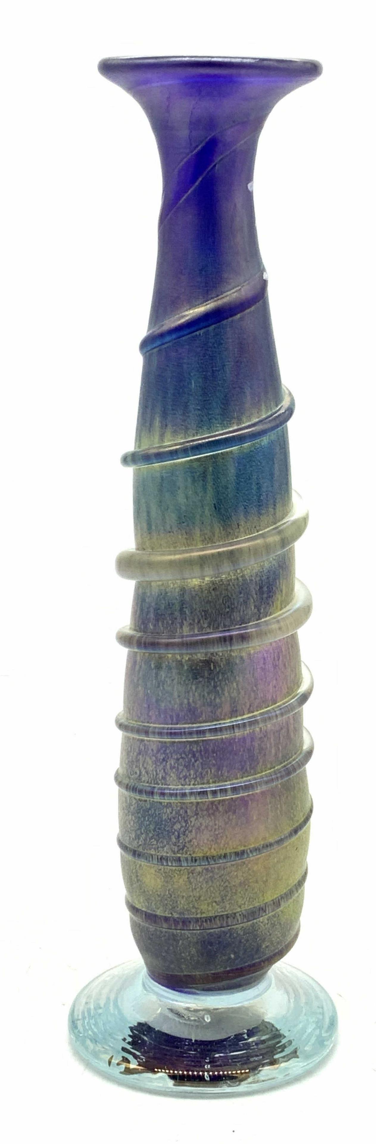 Artist Signed Hand Blown Art Glass Vessel (1 of 7)