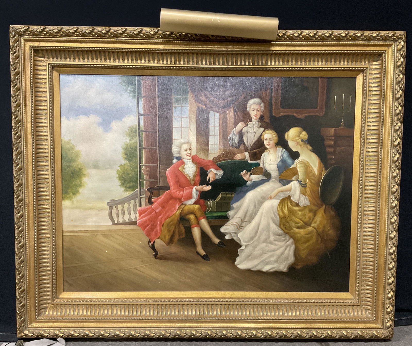 FARIGAN HARNES Signed Oil Painting XL (1 of 13)