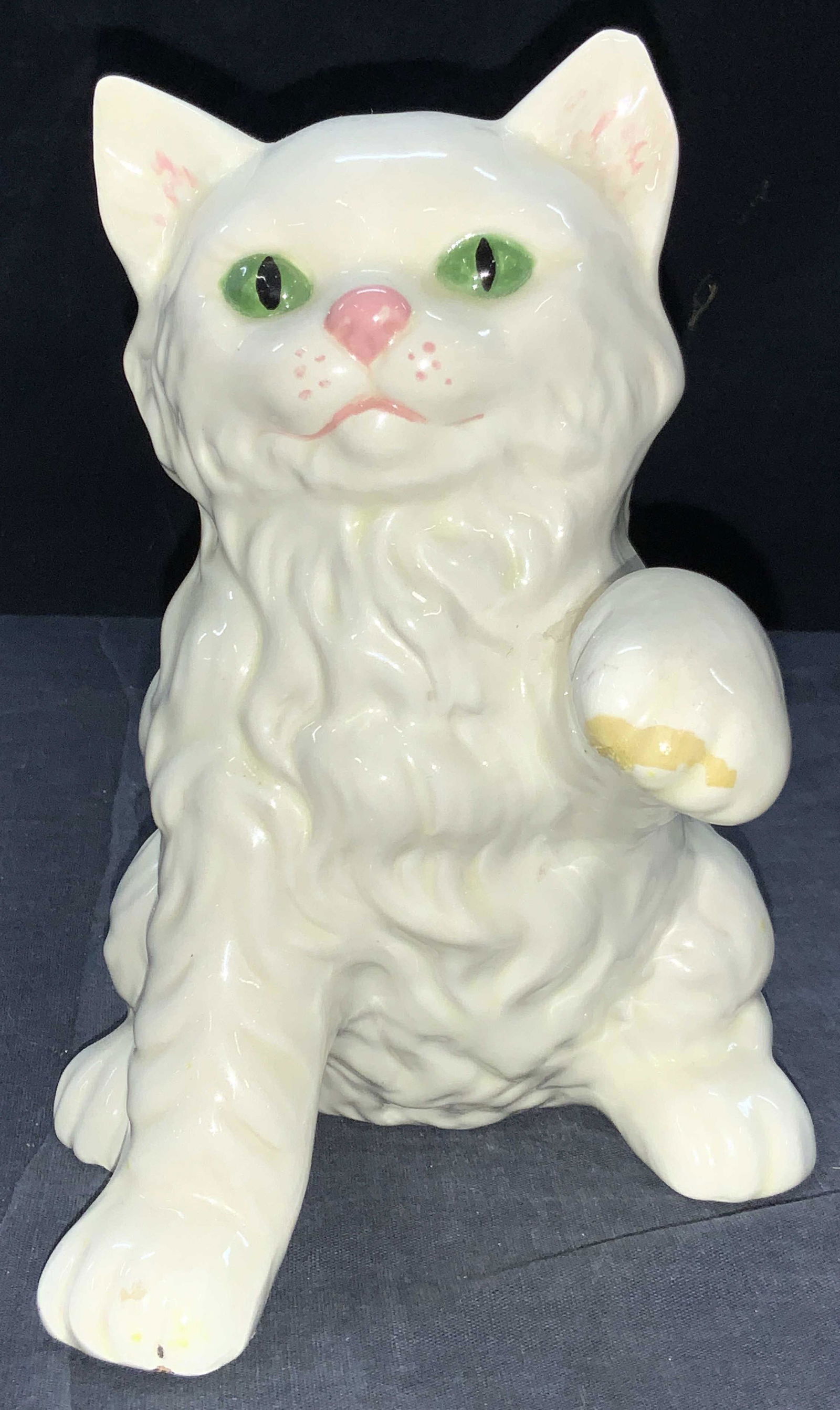 Vintage Ceramic White Cat Sculpture (1 of 7)