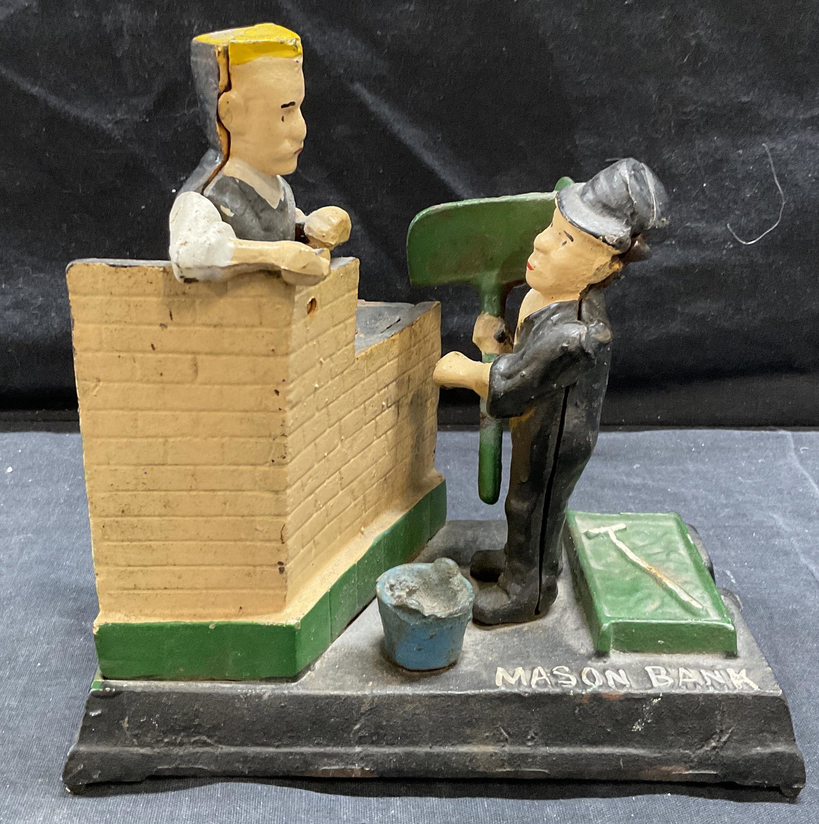 MASON BANK Cast Iron Mechanical Bank (1 of 8)