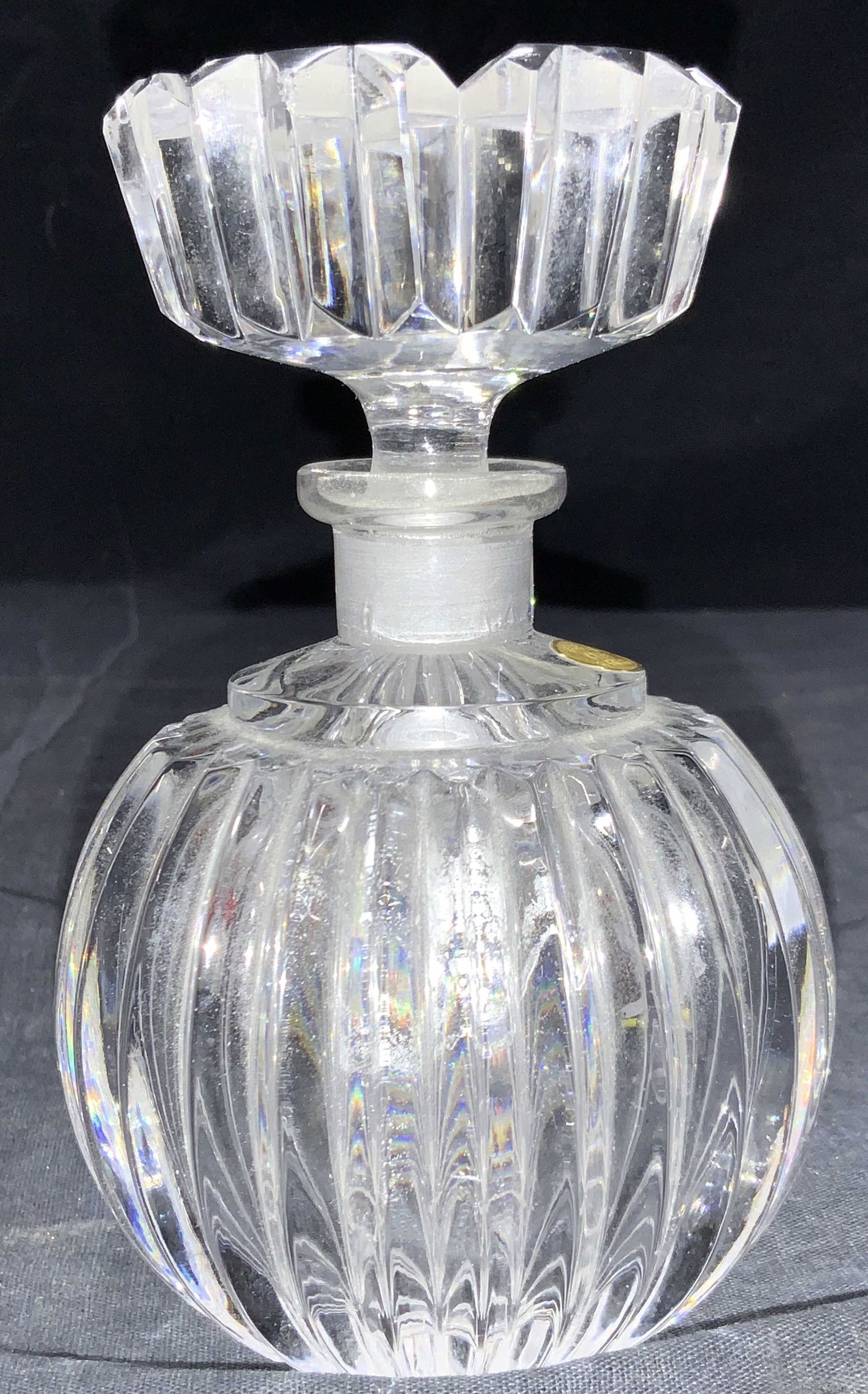 Vintage Crystal Perfume Bottle, Germany (1 of 9)