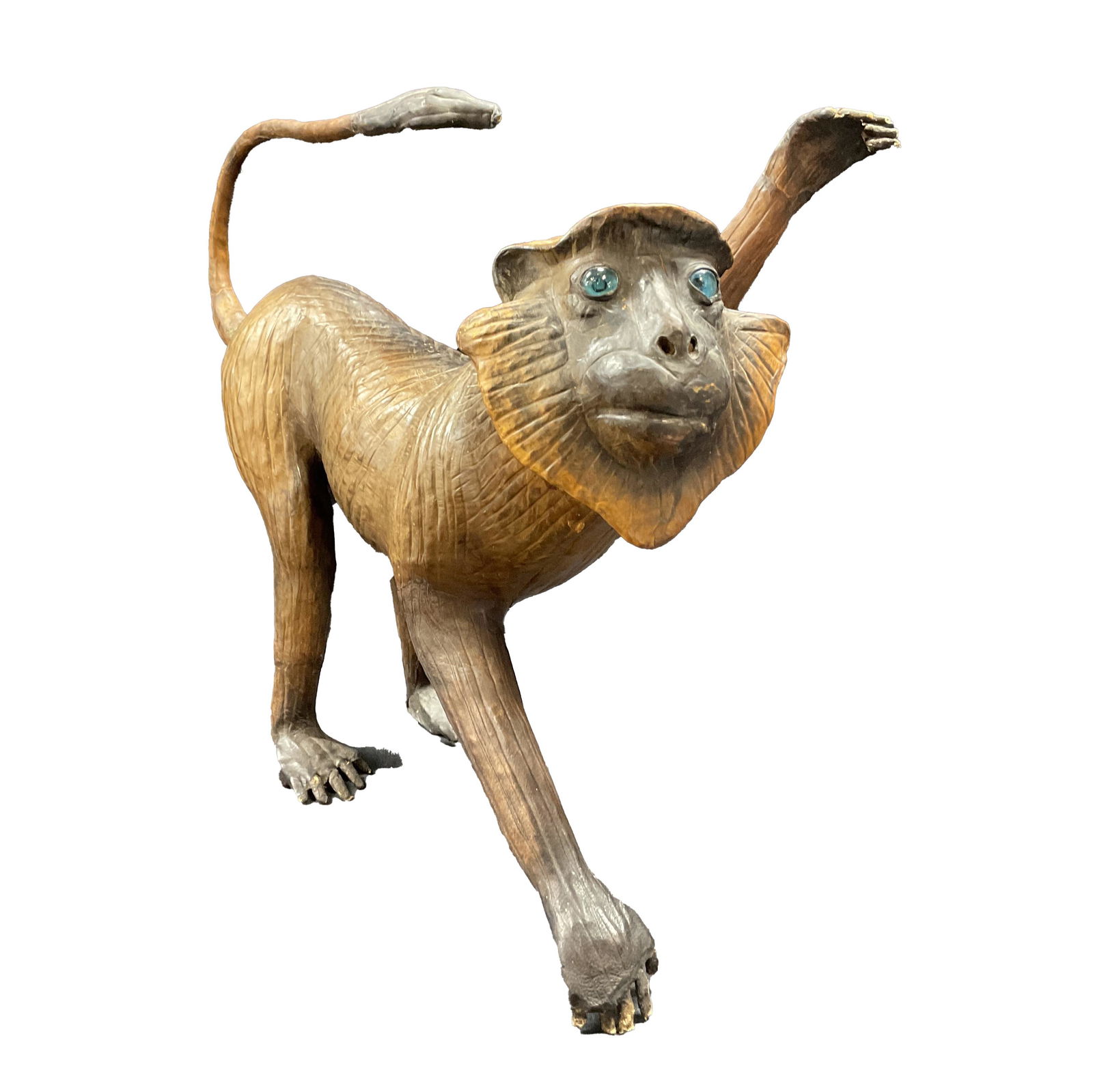 Leather Wrapped Monkey Sculpture (1 of 9)