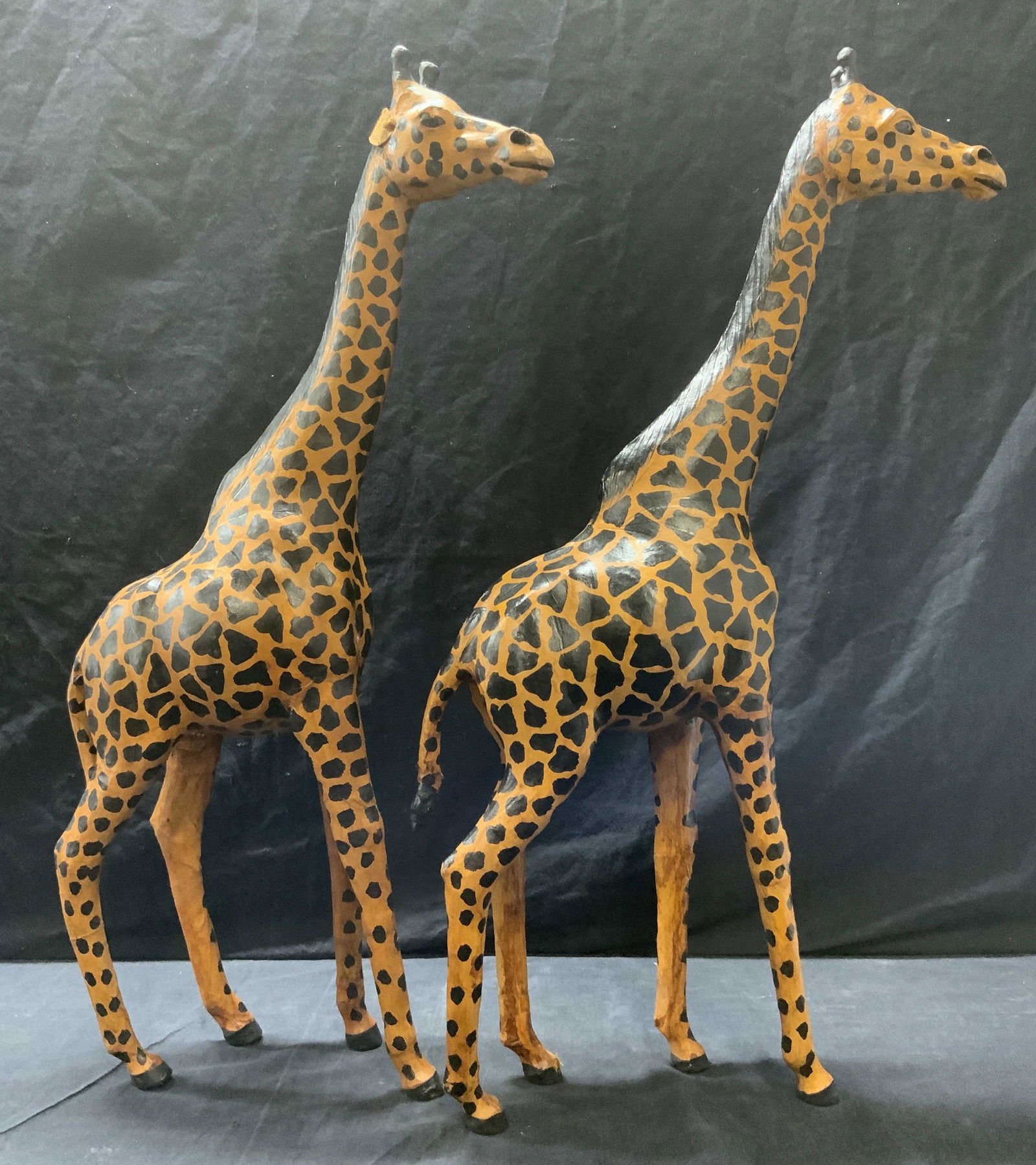 Pair Wooden Giraffe Figurals (1 of 10)