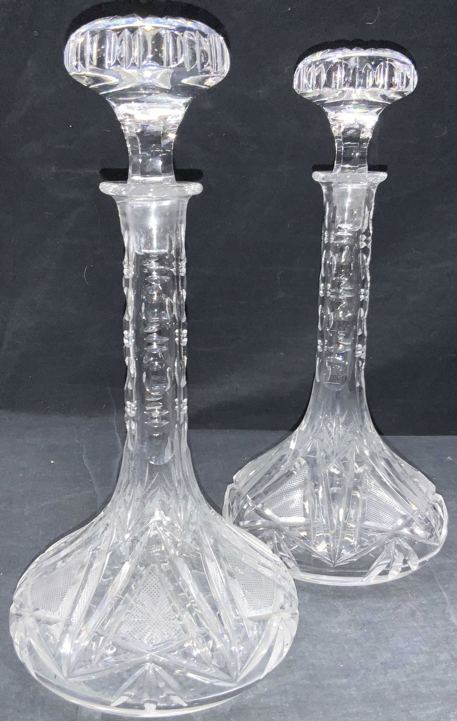 2 Vintage Cut Crystal Decanters (1 of 7)