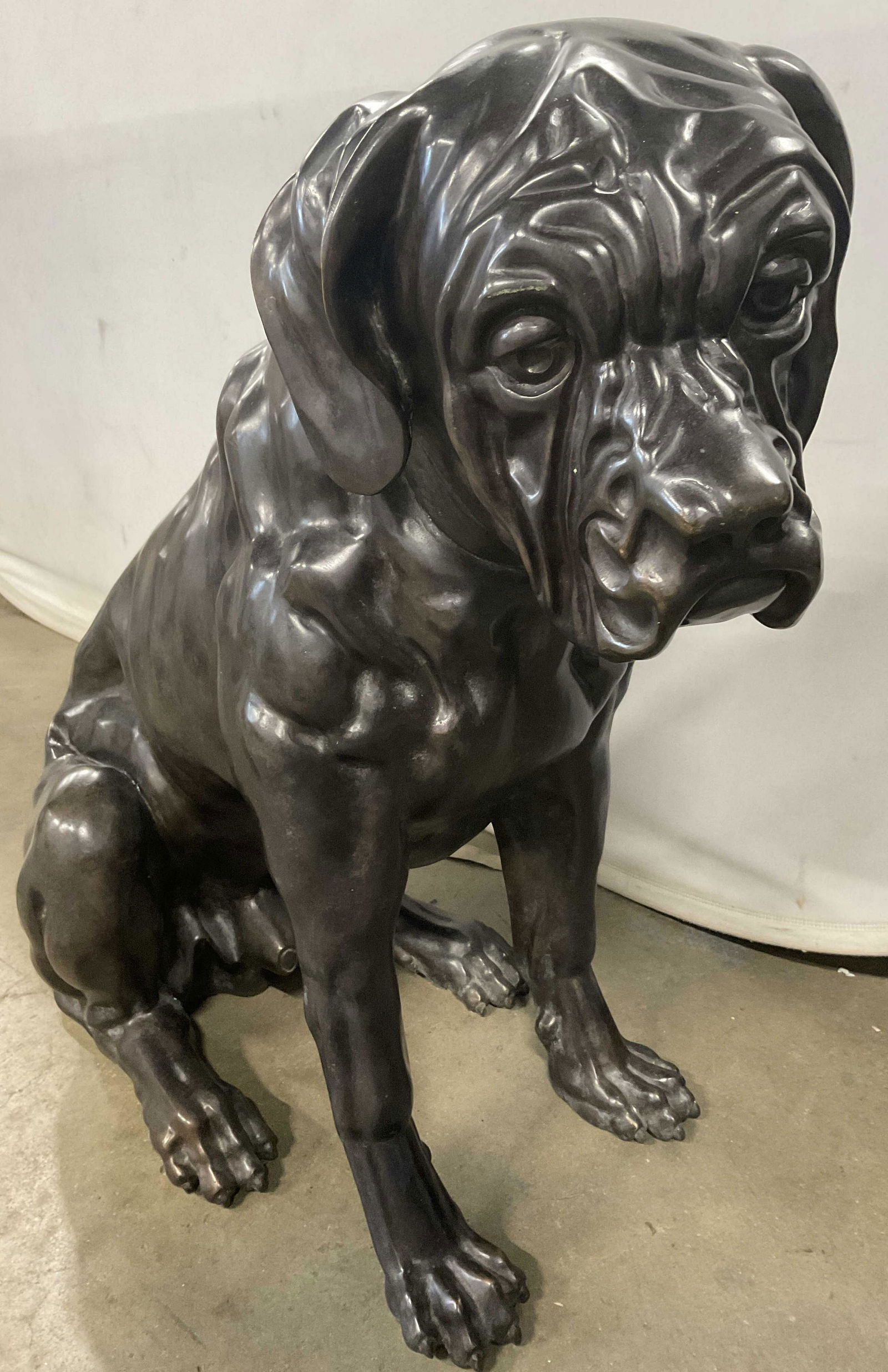 XL Bronze Dog Sculpture 28 in H (1 of 11)