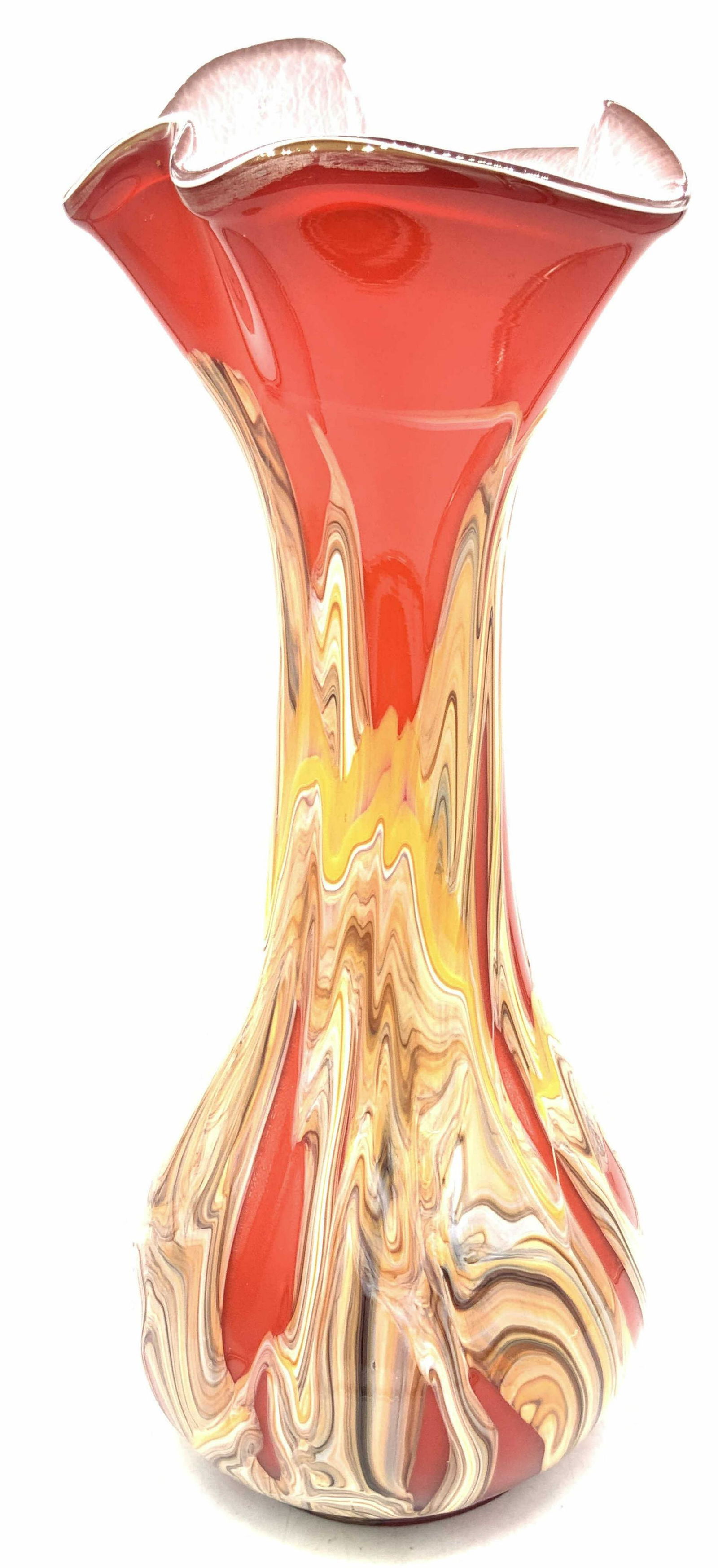 ESSIE ZAREH SIGNED Hand Blown Art Glass Vessel (1 of 10)