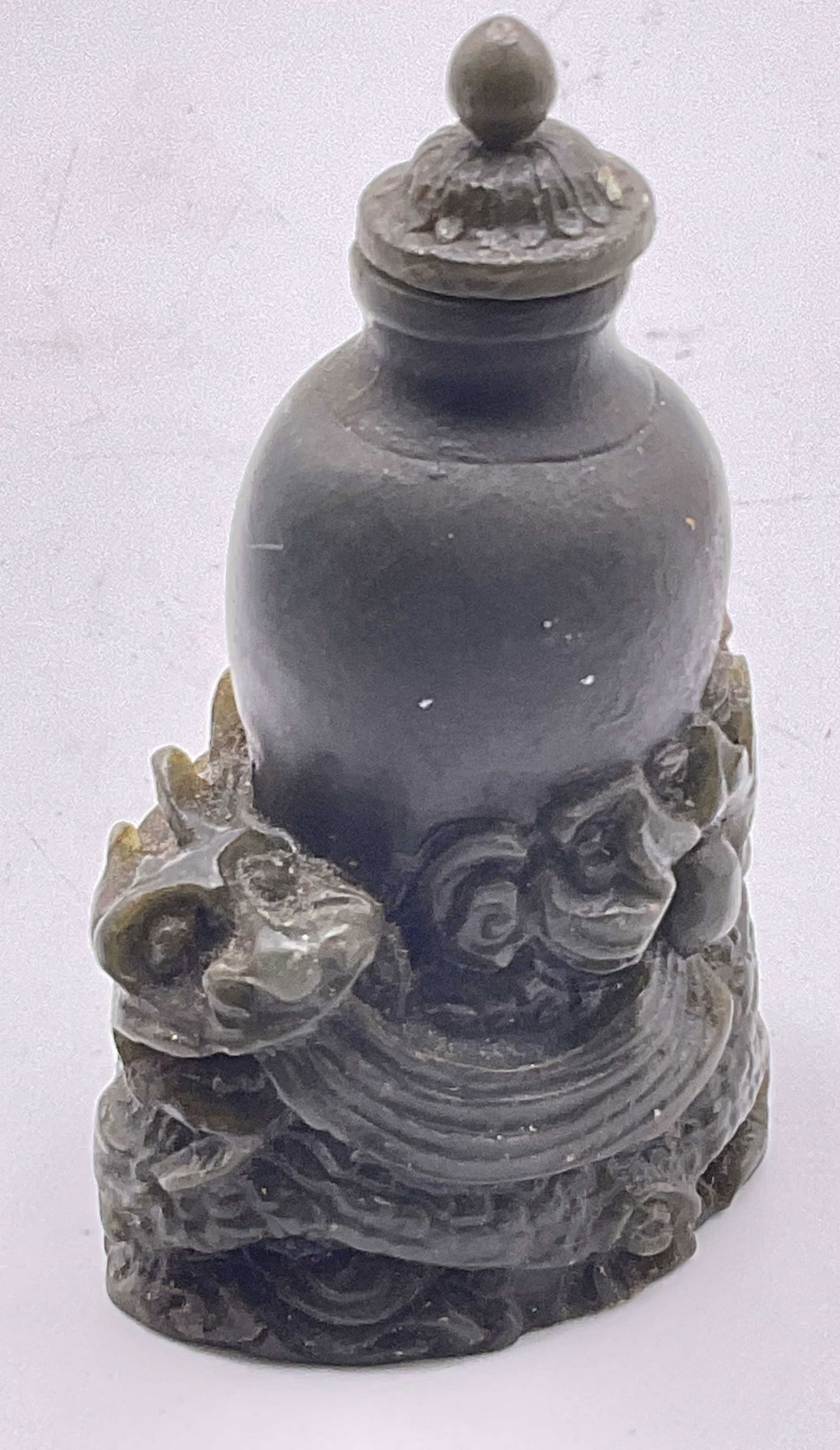 Natural Stone Small Asian Style Snuff BottleVessel (1 of 7)