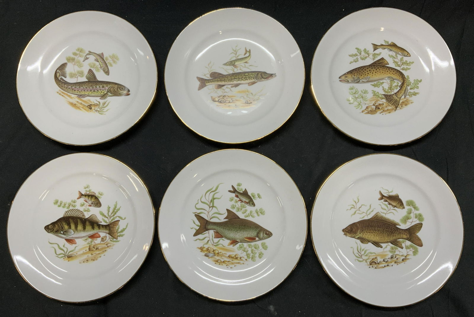 Lot 6 NAAMAN Vintage Fish Plates, Israel (1 of 9)