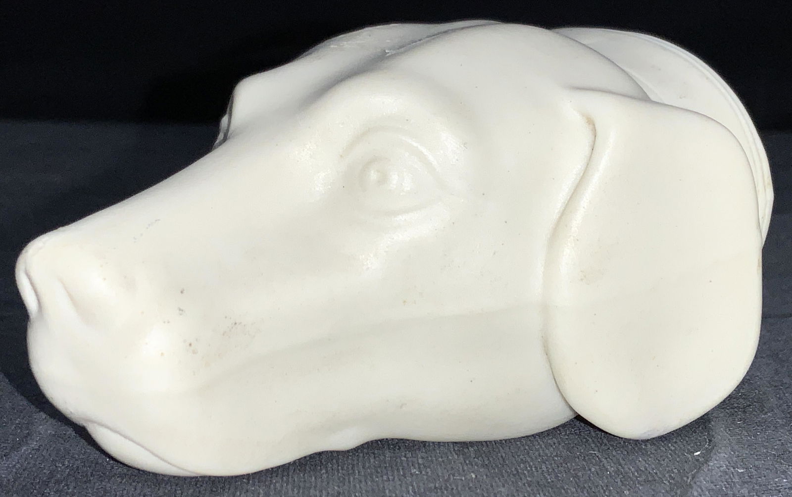 Antique Porcelain Stirrup Cup Dog Head (1 of 6)