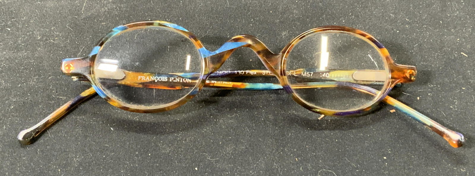 FRANCOIS PINTON Round Multi Tone Eyeglass Frames (1 of 6)