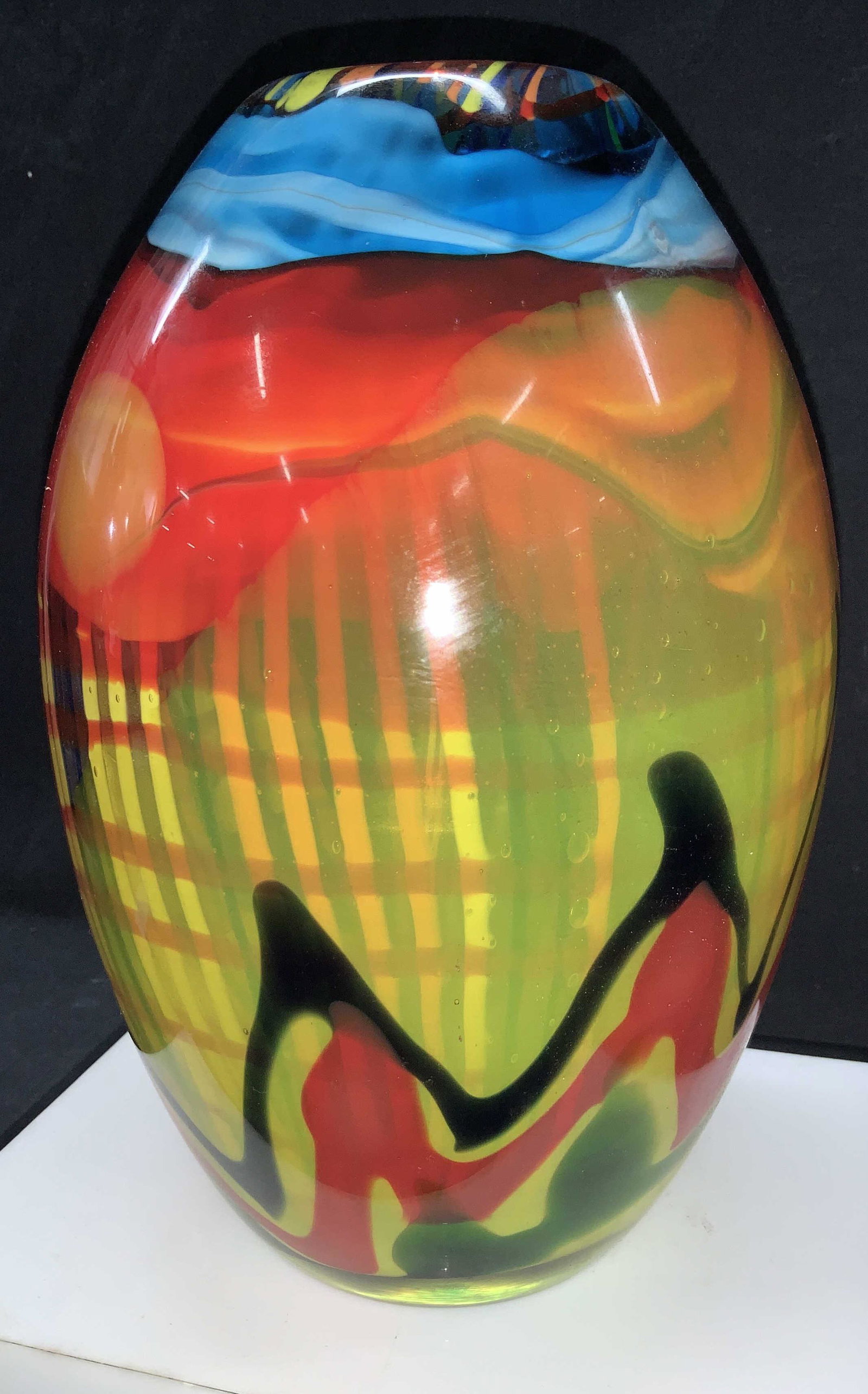 Hand Formed Luxe Art Glass Vase (1 of 6)