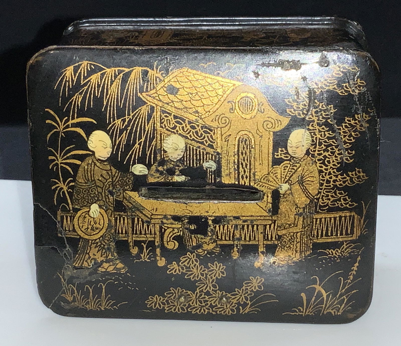 Antique 19th C Japanese Lacquered Still Box (1 of 5)