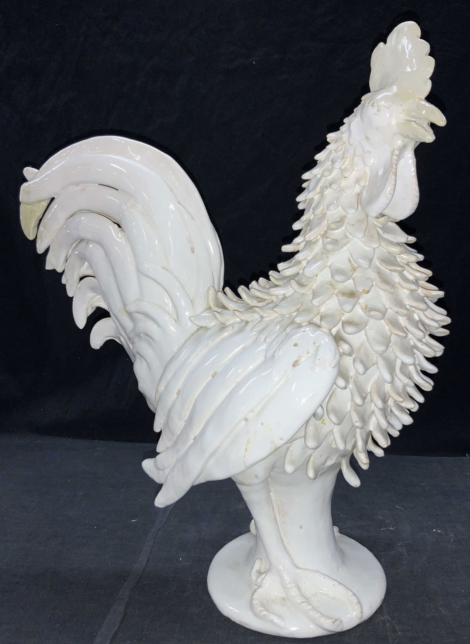 Vintage Ceramic Rooster Sculpture (1 of 9)