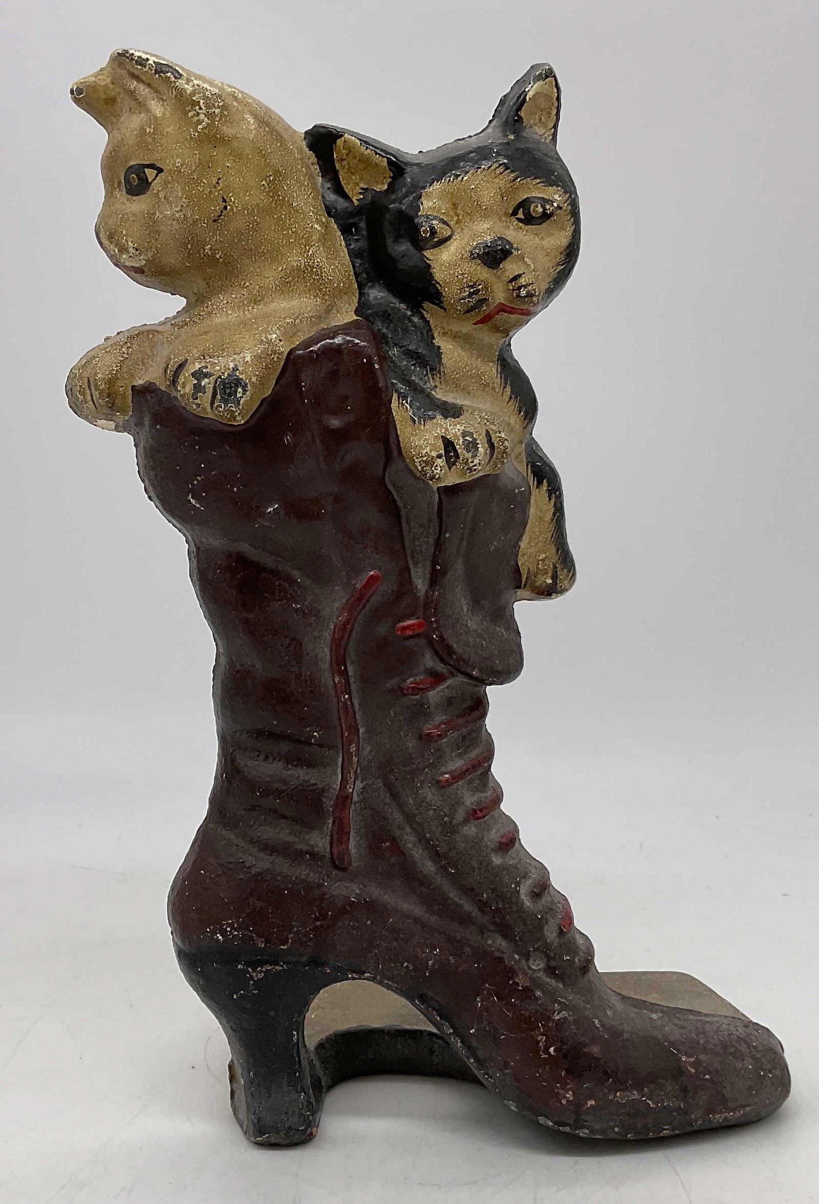 Vintage Cats in a Boot Cast Iron Door Stop (1 of 8)