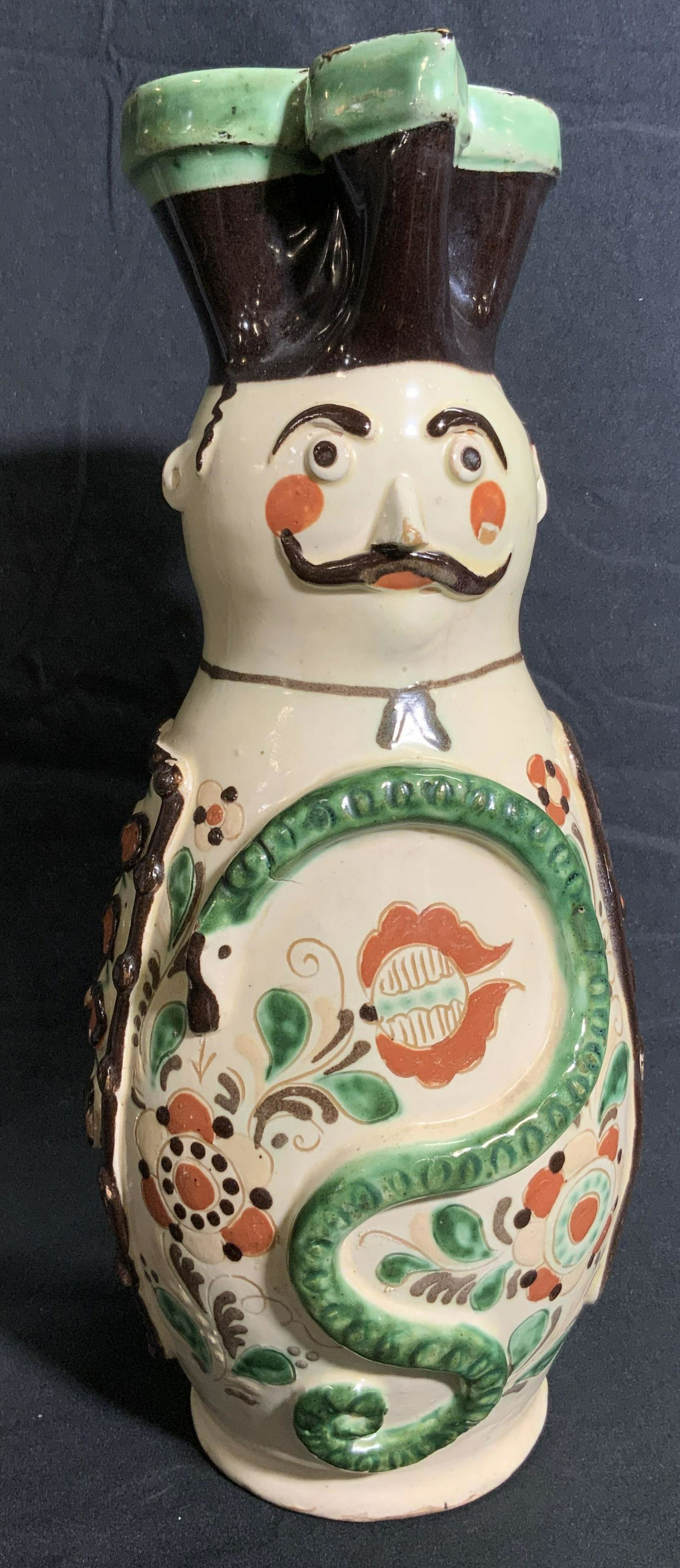 Vintage Handmade Hungarian Figural Pottery Pitcher (1 of 16)