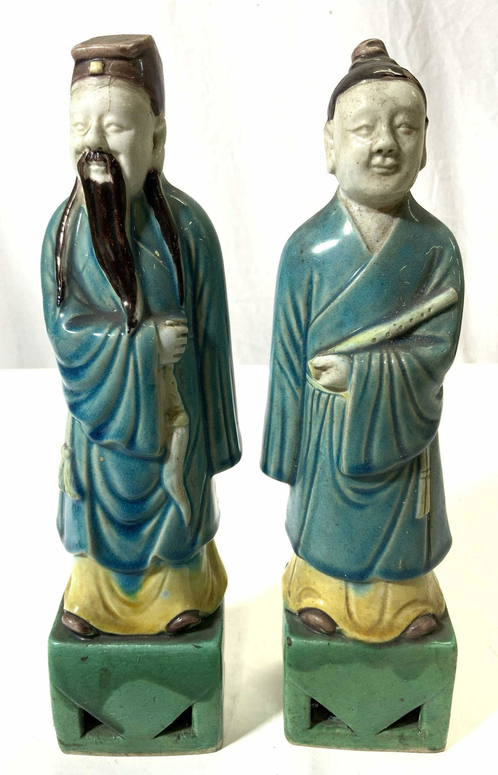 Lot 2 Vintage Asian Porcelain Figures (1 of 8)