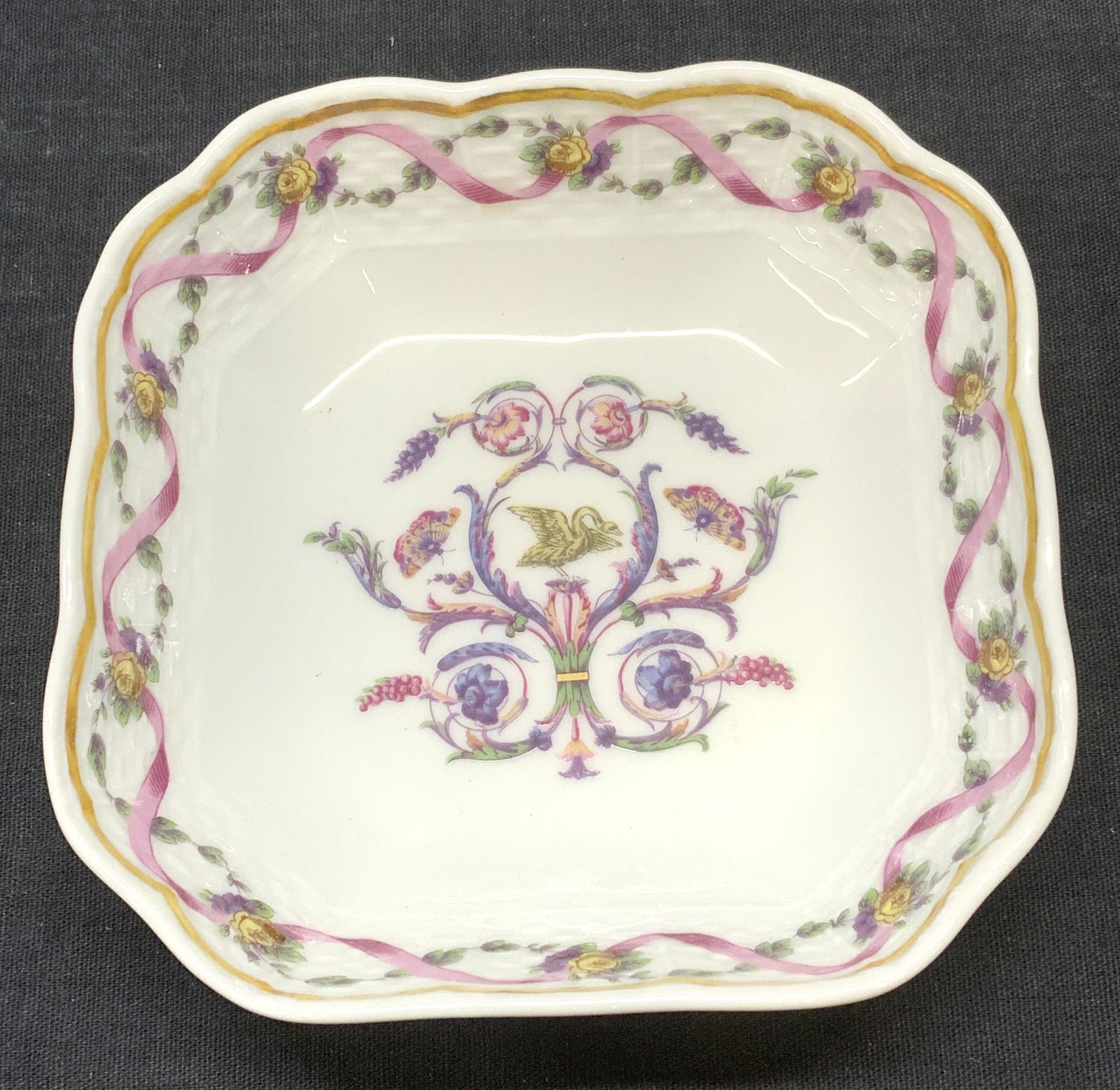 RICHARD GINORI Porcelain Trinket Dish, Italy (1 of 5)