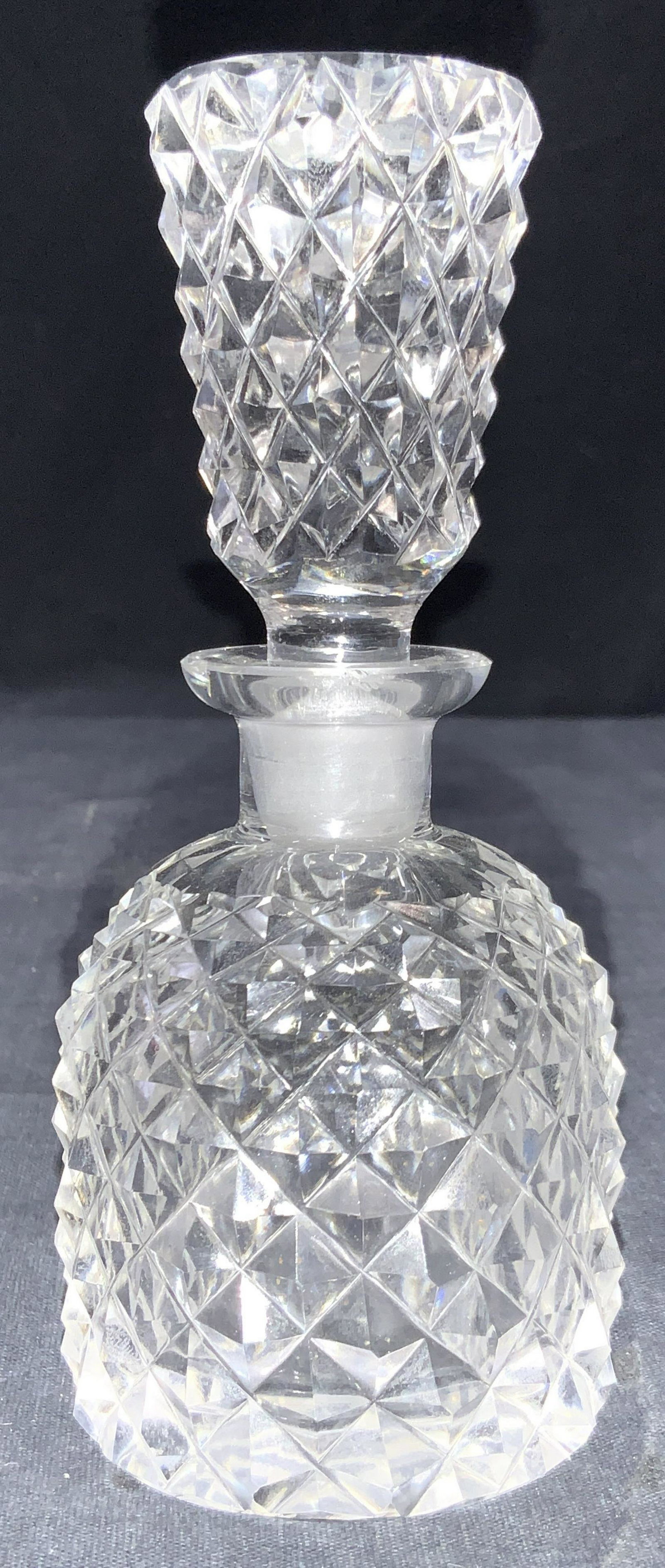 Vintage Cut Crystal Perfume Bottle (1 of 7)