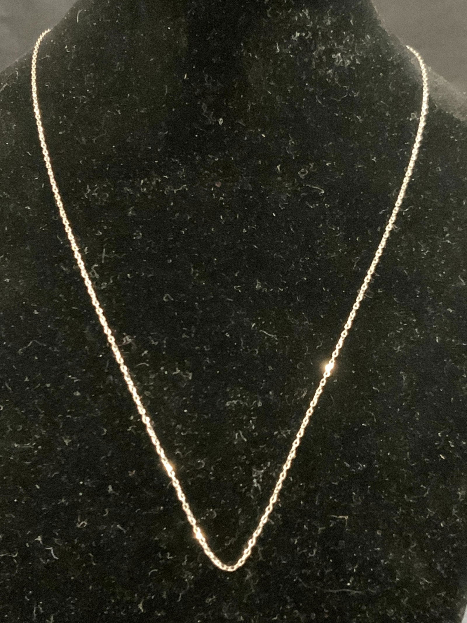 AD Signed 14 K White Gold Chain Necklace (1 of 4)