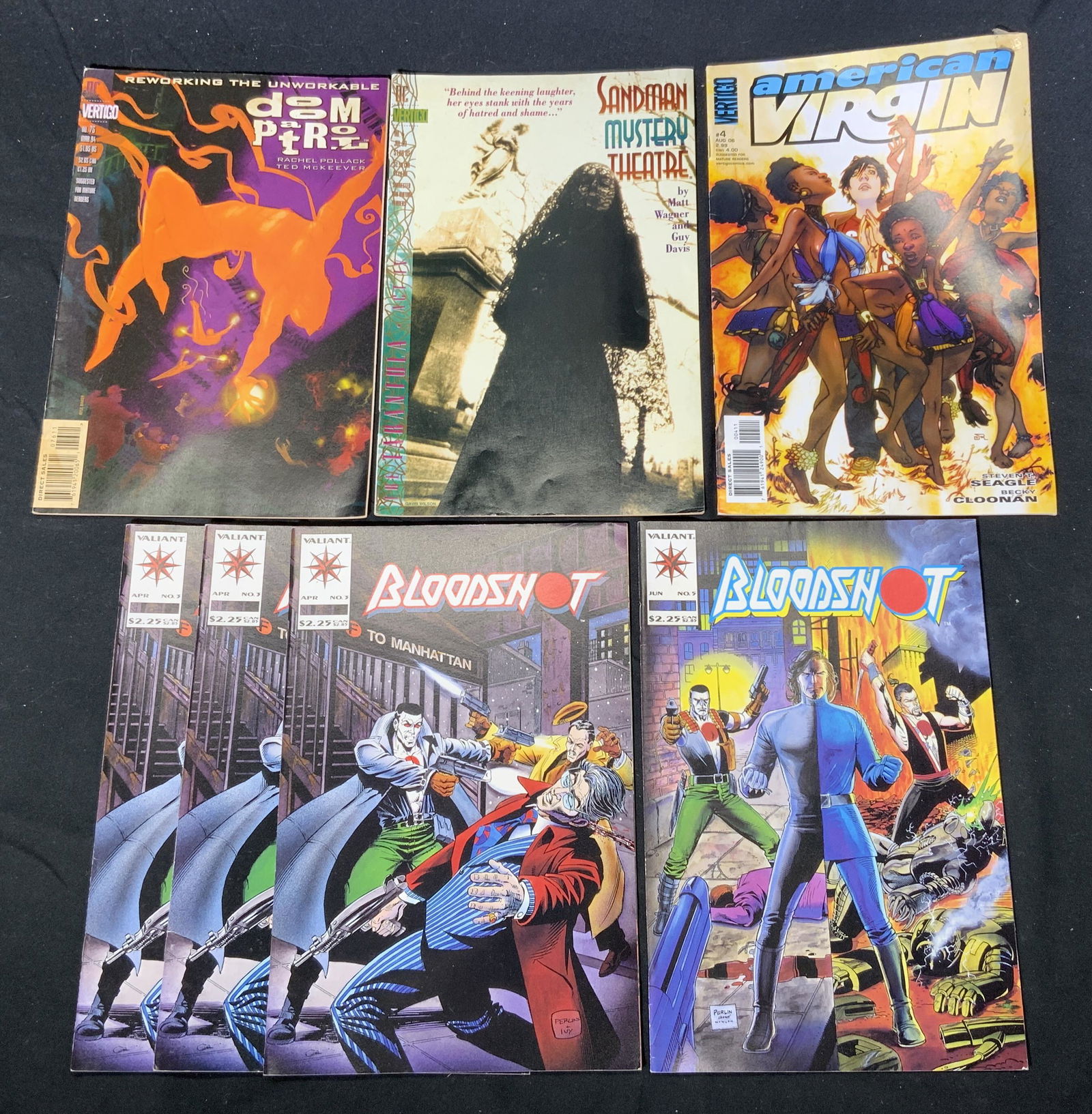 Lot 7 DC, VALIANT, VERTIGO Comic Books (1 of 3)