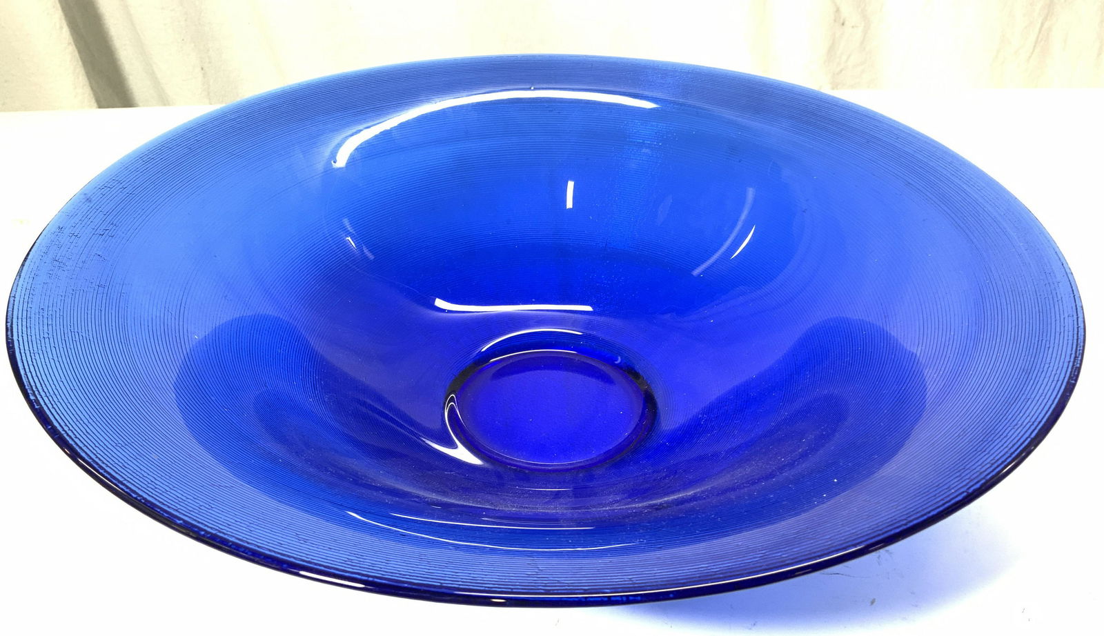 Blue Glass Bowl Vessel (1 of 6)