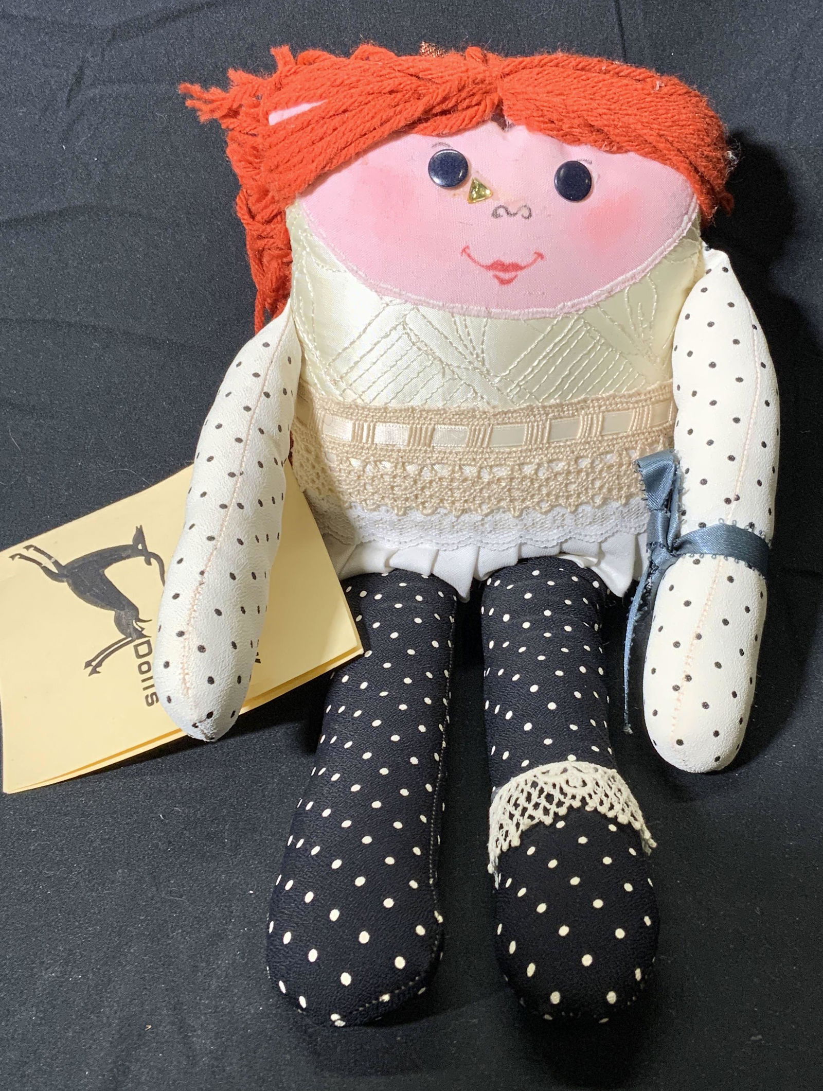 Genuine New York Folk Art Doll, Rag Doll (1 of 6)